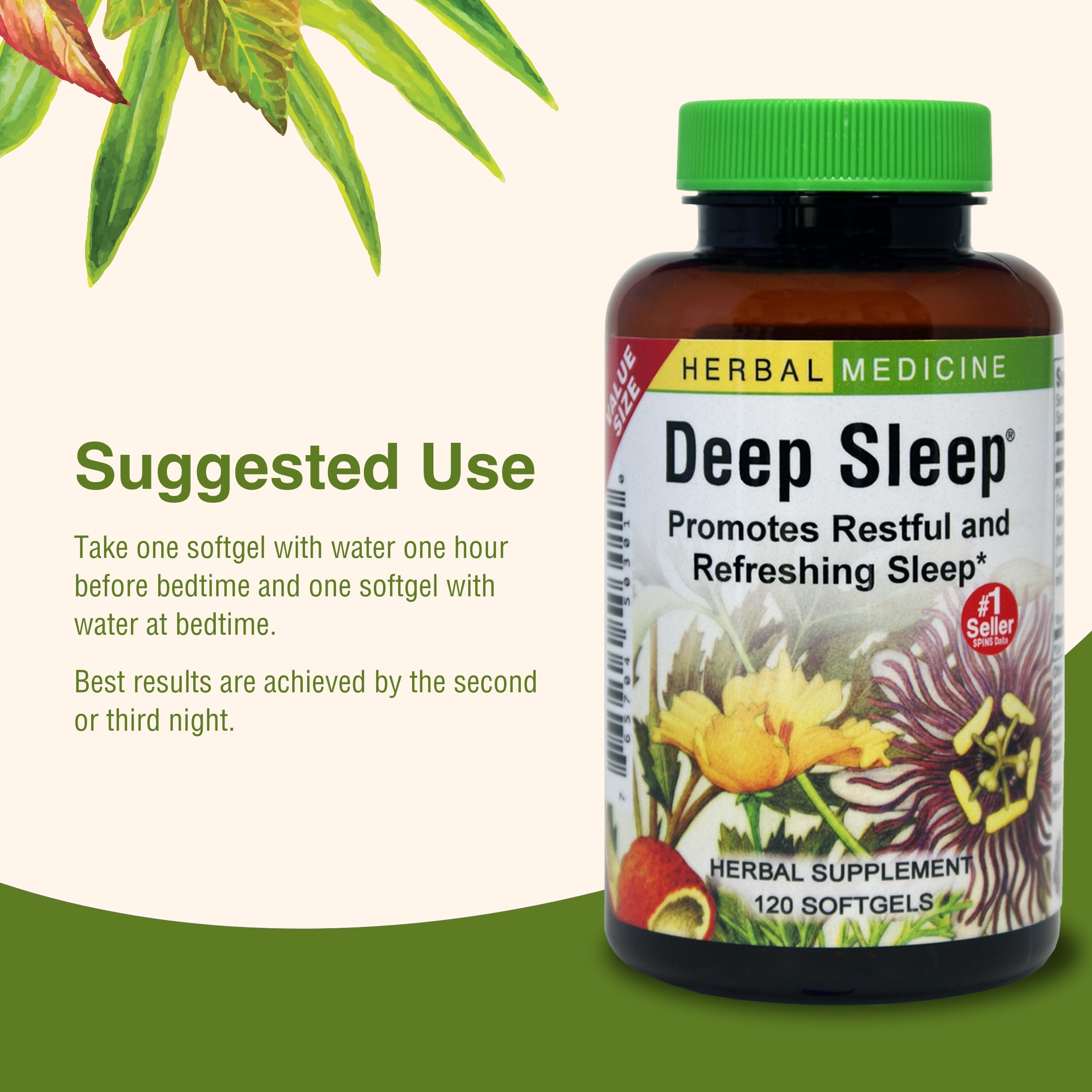 Herbs Etc. Deep Sleep Softgels - Melatonin-Free Sleep Support

