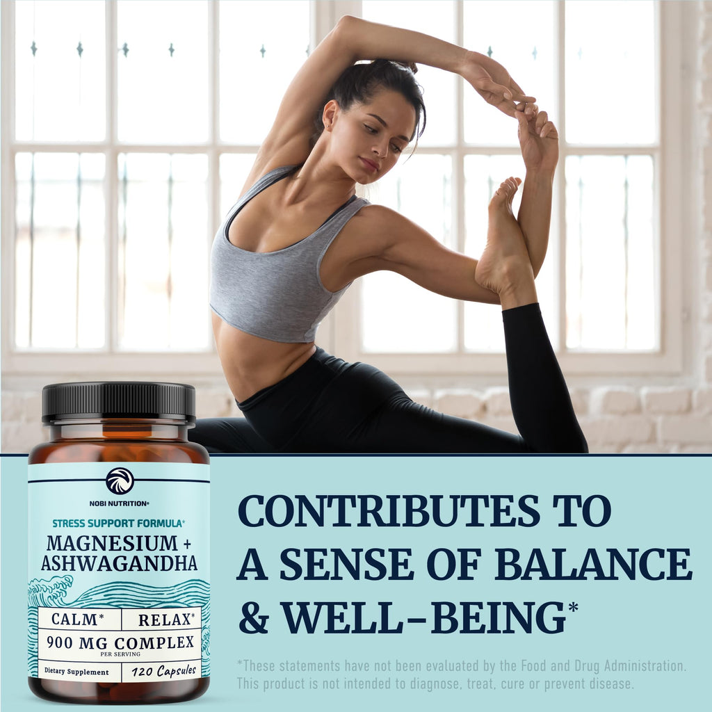 Magnesium Ashwagandha Supplement for Relaxation & Sleep

