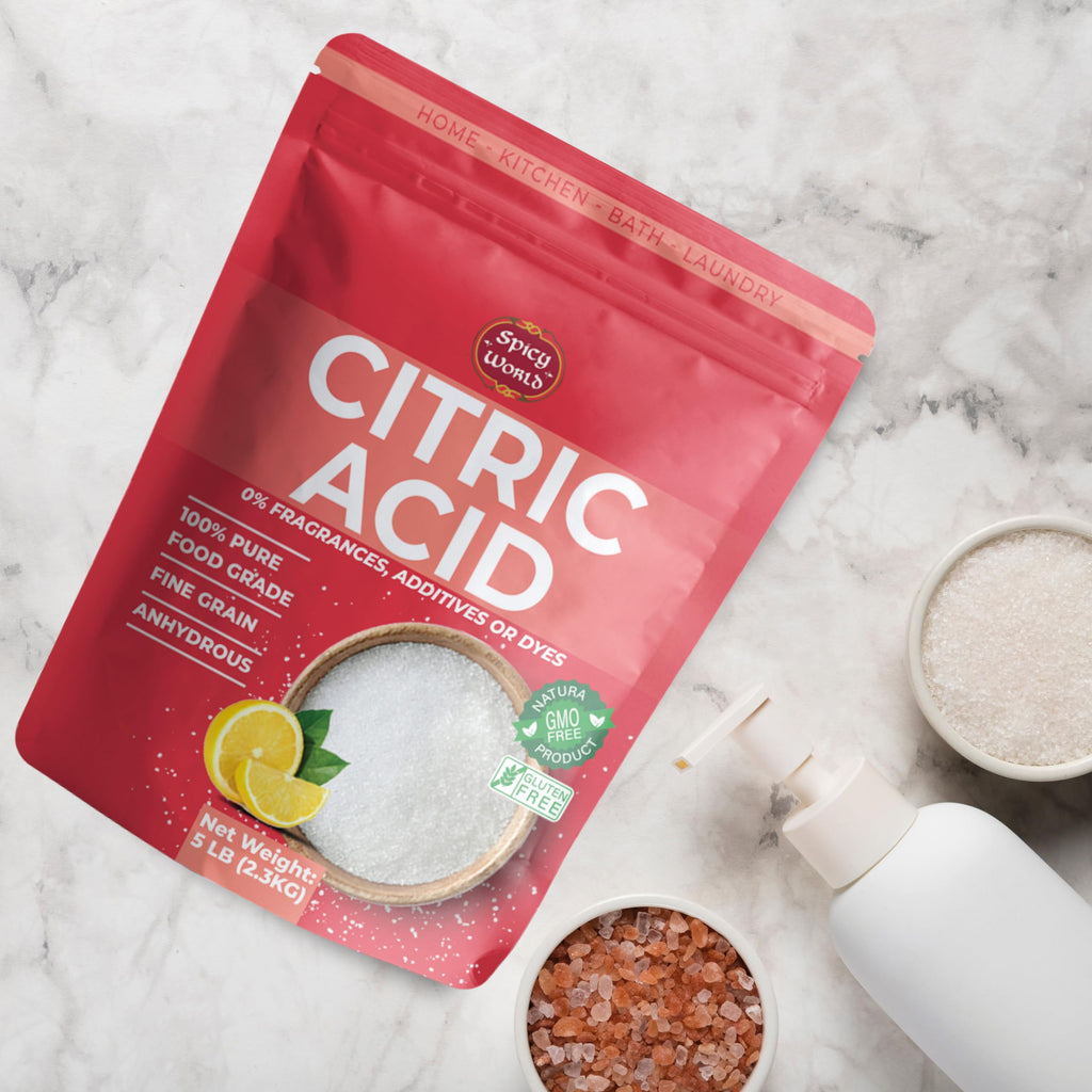 Pure Citric Acid Powder Food Grade Non-GMO by Spicy World

