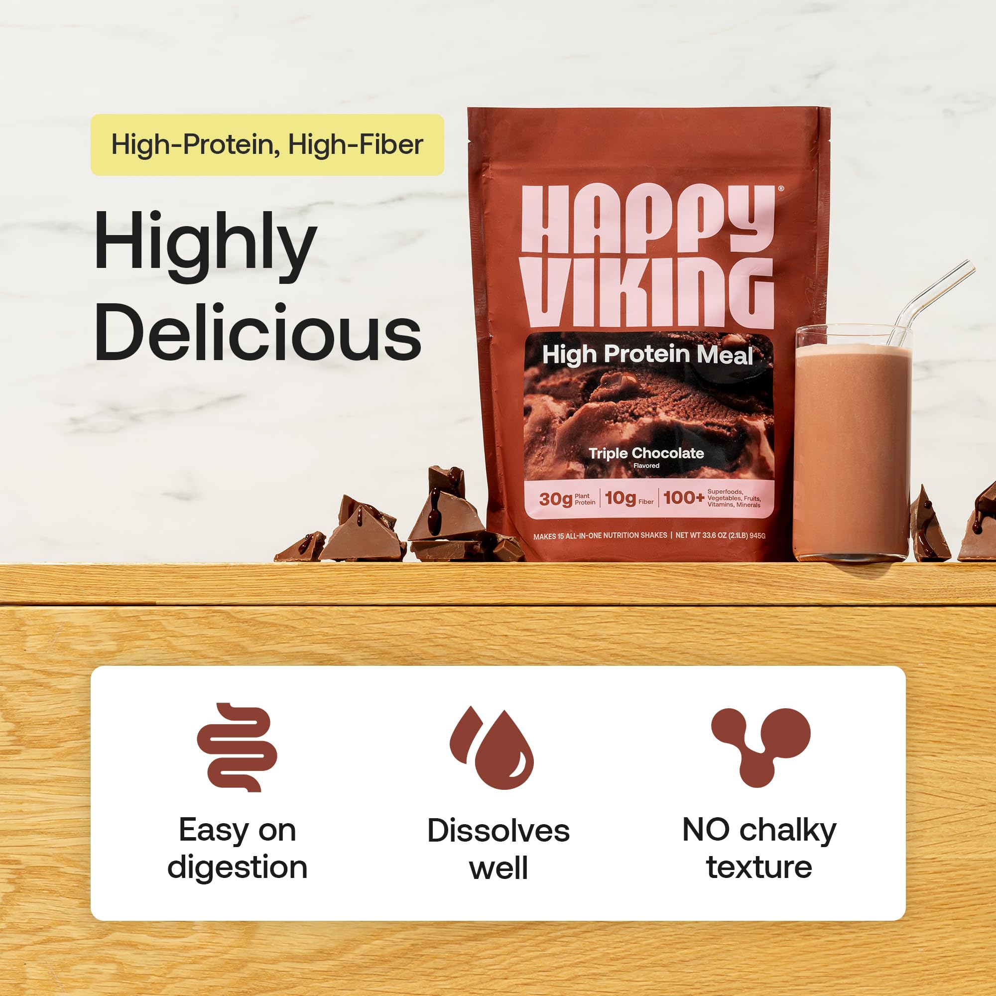 Happy Viking Plant-Based Protein Powder – 30g Protein

