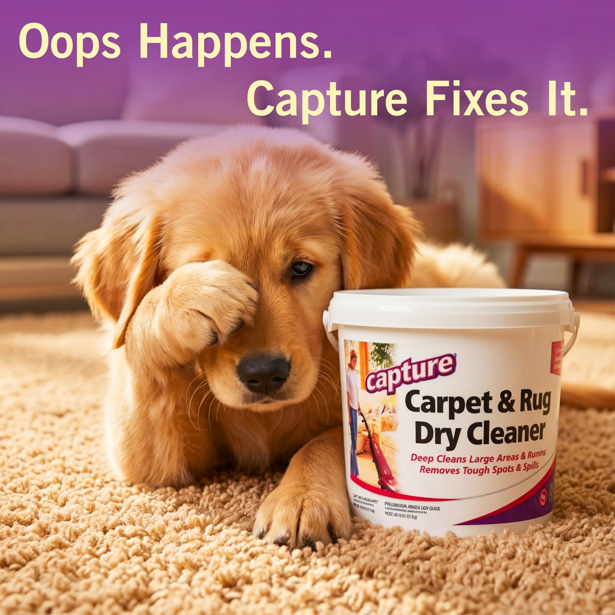 Capture Carpet & Rug Dry Cleaner Powder | Deodorizer

