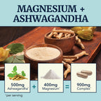 Magnesium Ashwagandha Supplement for Relaxation & Sleep


