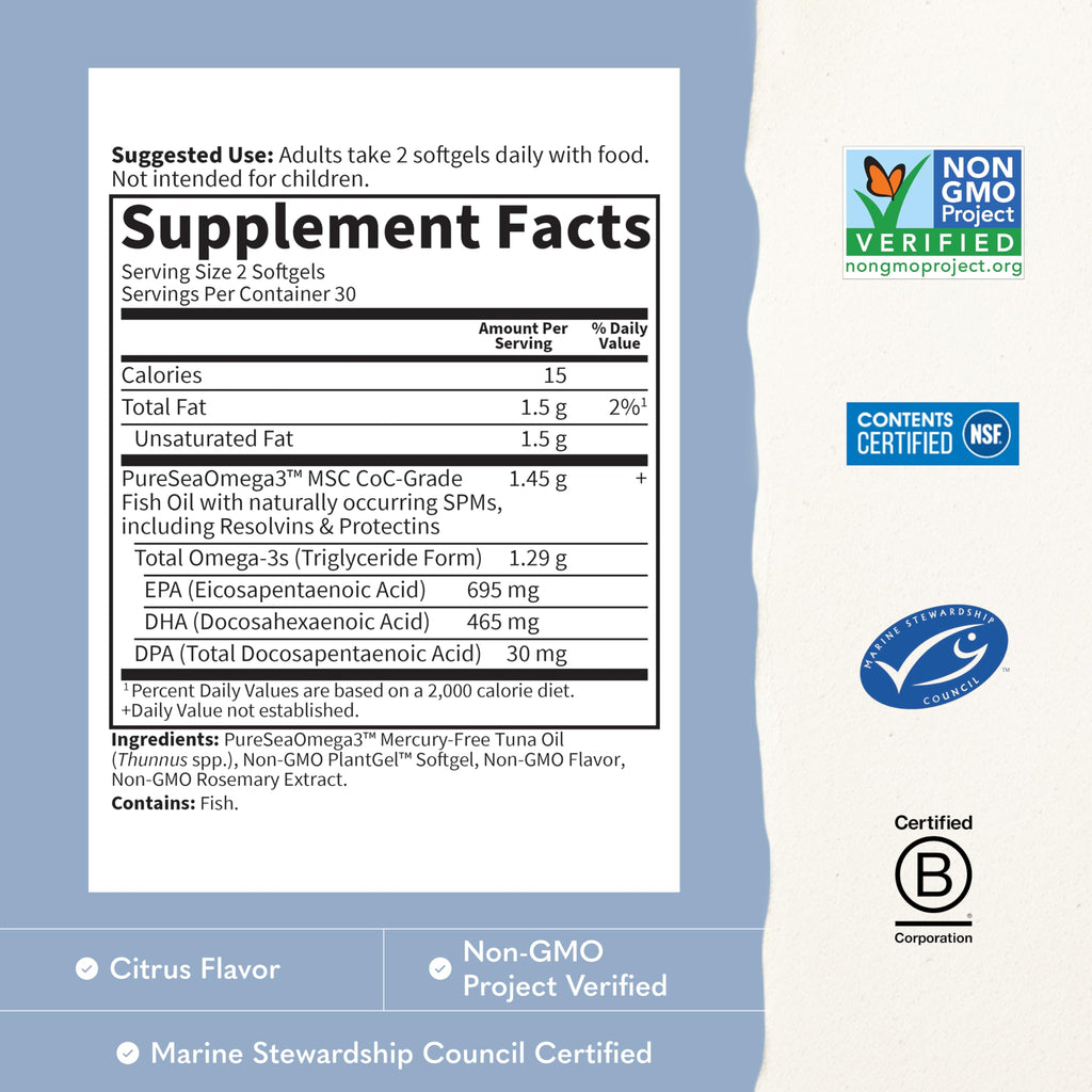 Omega Fish Oil TG Garden of Life Dr. Formulated for Heart

