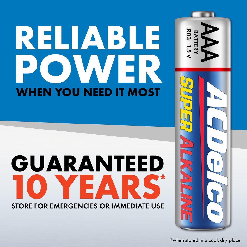 ACDelco AAA Alkaline Batteries - 1.5V Power

