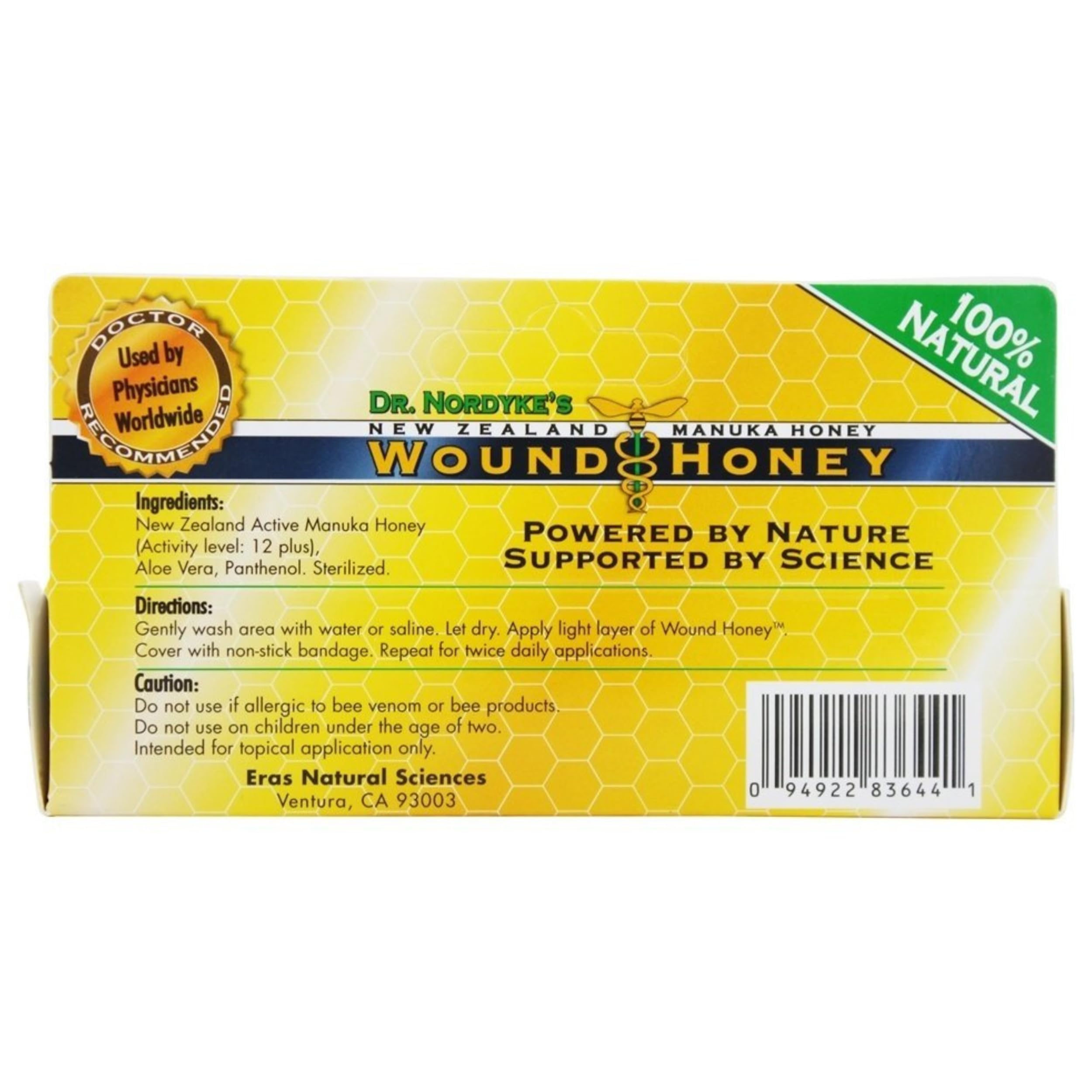 Eras Wound Honey Manuka Ointment with Aloe and Panthenol

