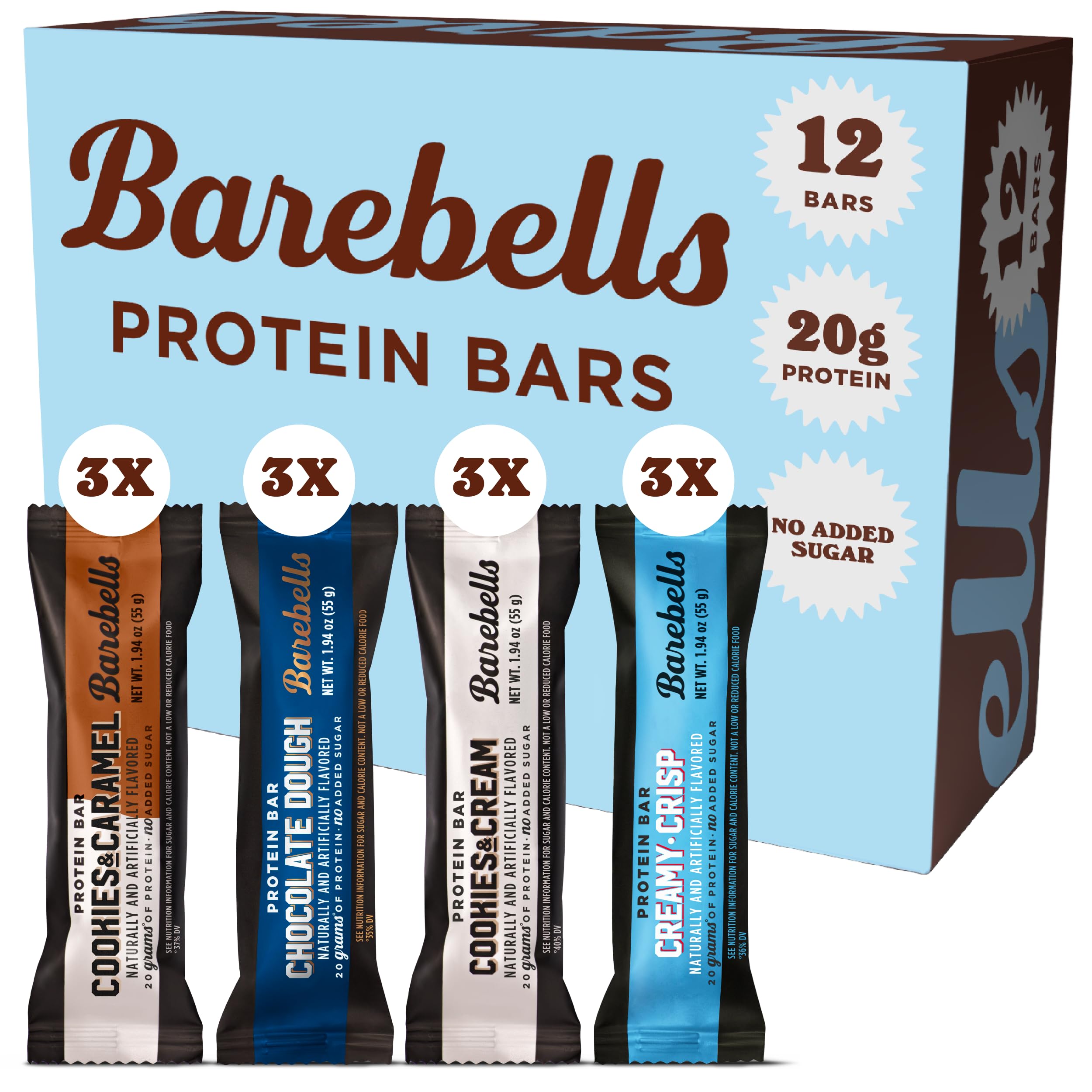 Barebells Protein Bar - 20g Protein, No Added Sugar - High Protein Snack