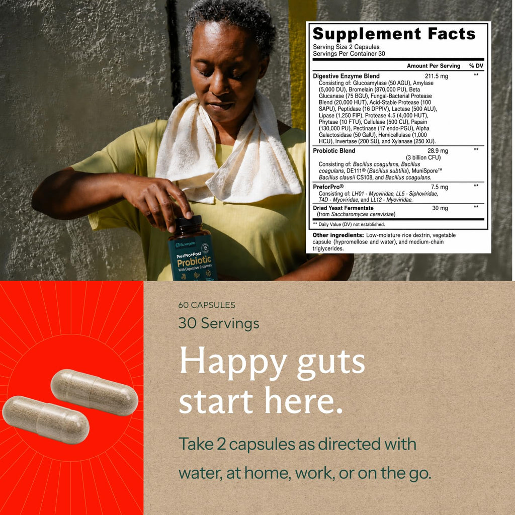 Sunergetic Probiotic for Digestive Health | Immune Support

