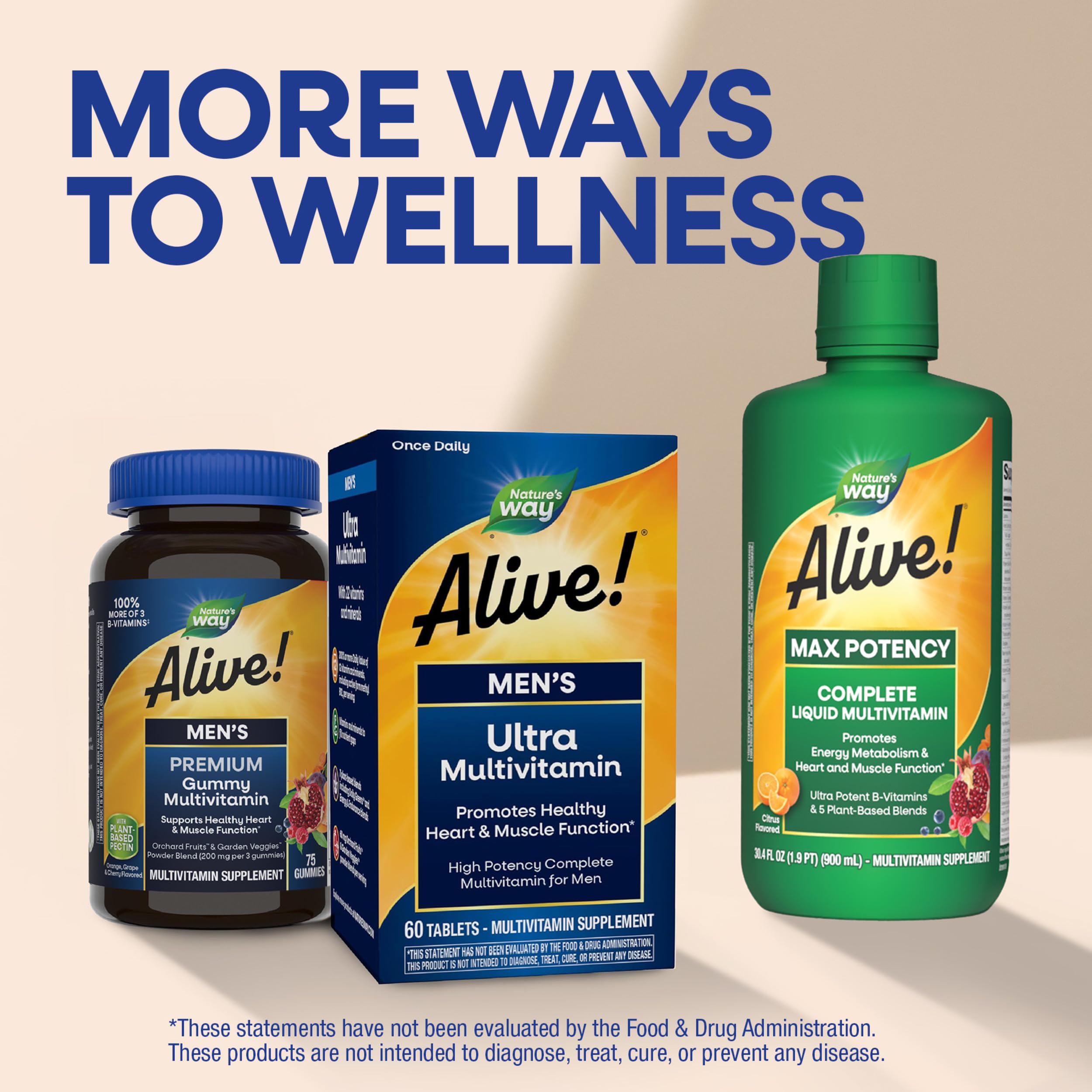 Alive Men's Multivitamin by Nature's Way - Ultra Potency

