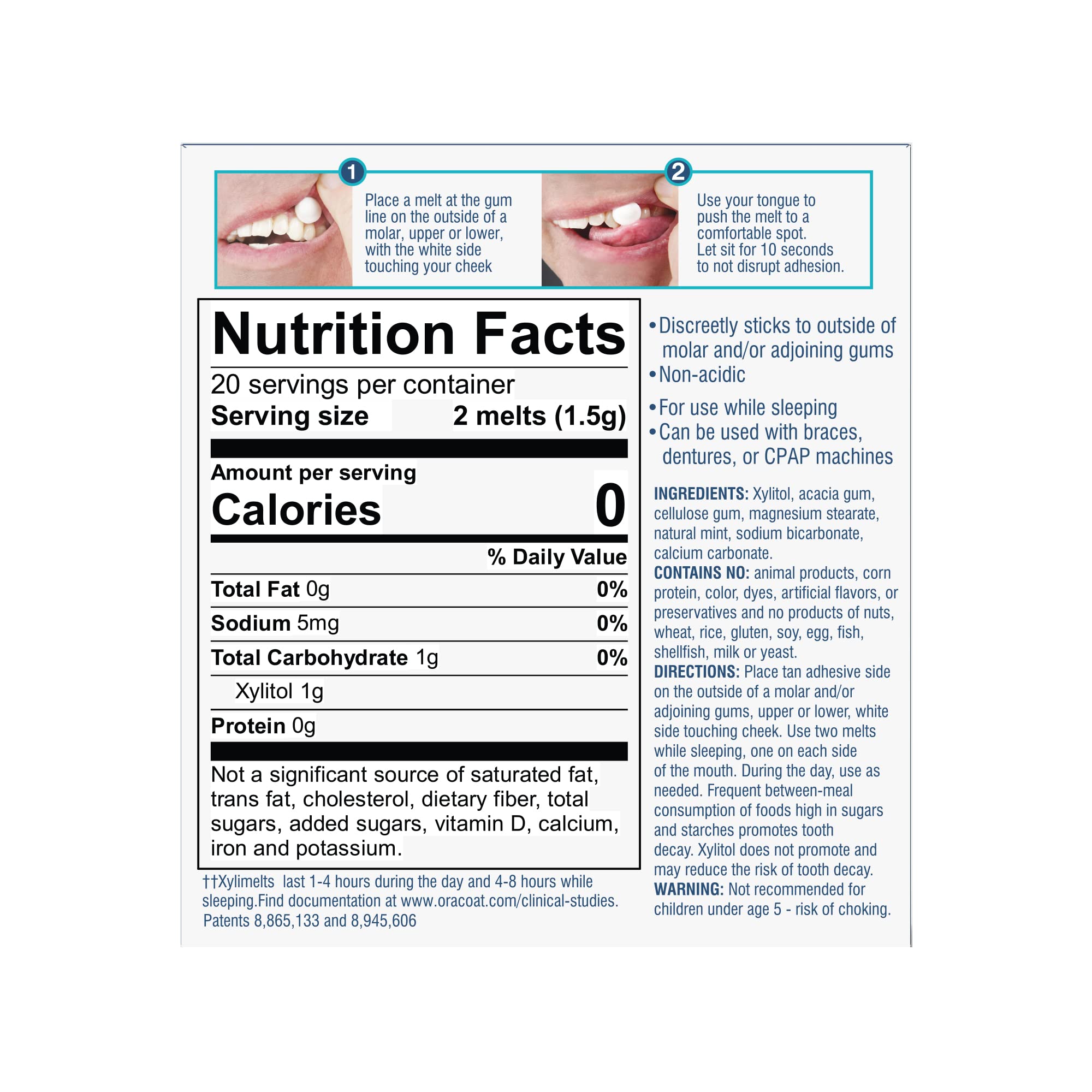 Oracoat XyliMelts Dry Mouth Discs with Xylitol

