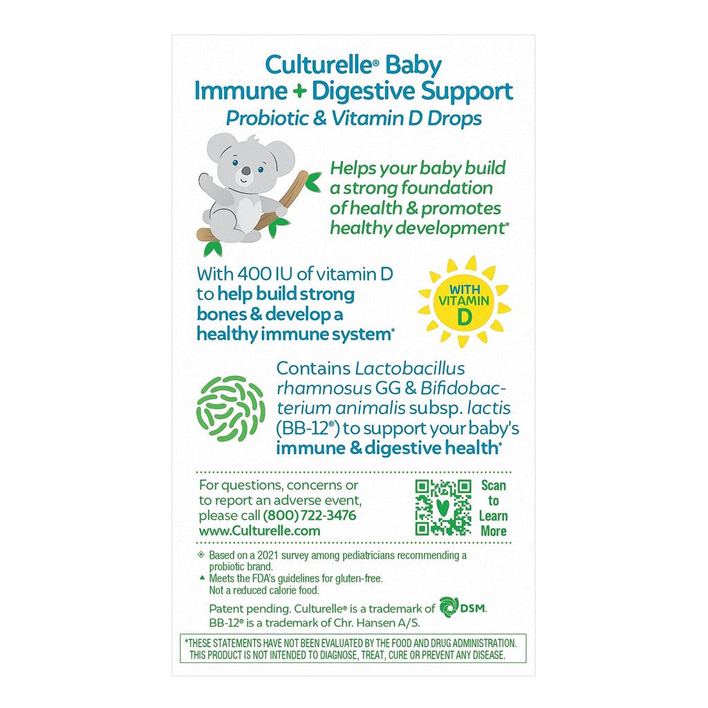 Culturelle Baby Probiotic Drops for Immune & Digestive Health

