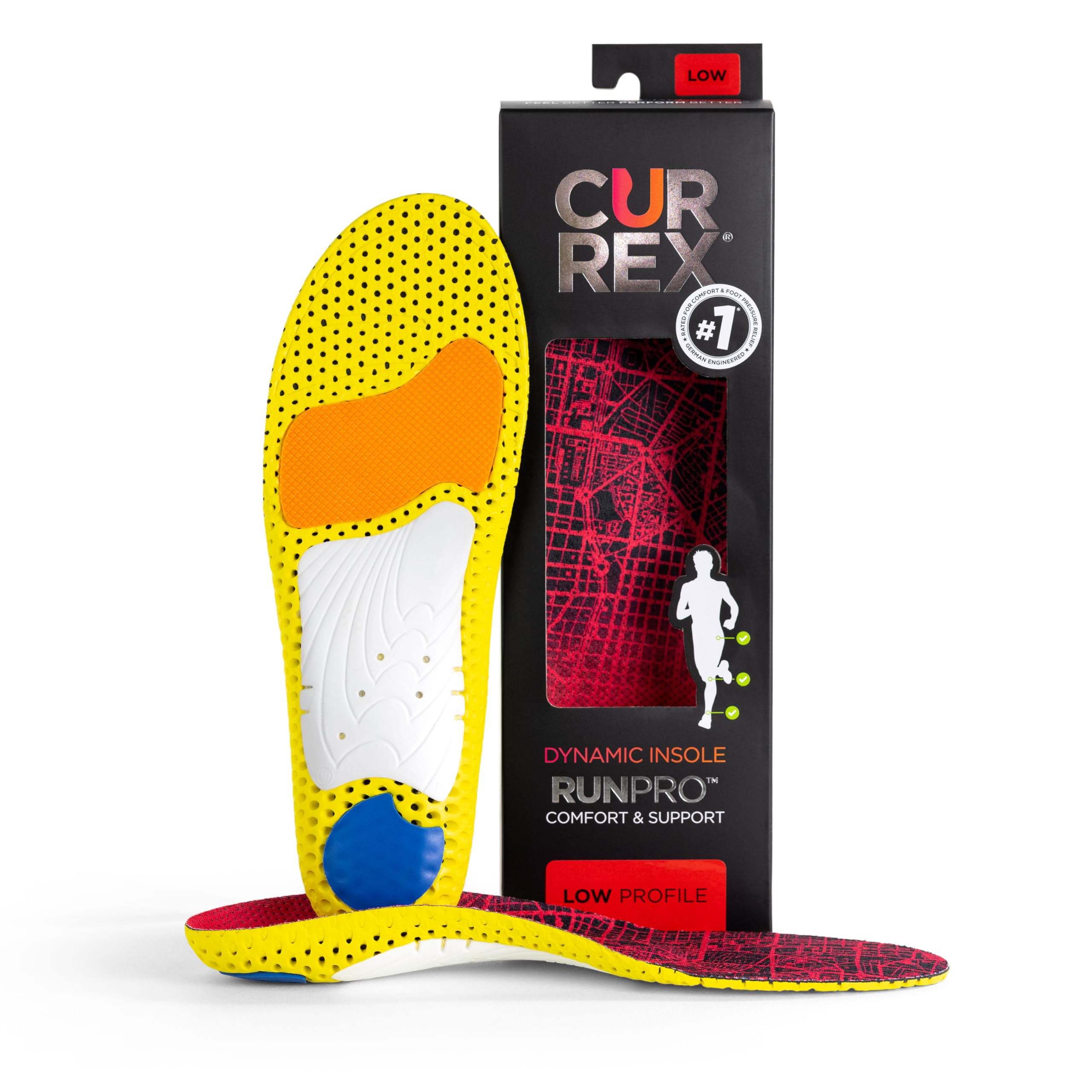 CURREX RunPro Insoles for Running Shoes with Cushioned Support