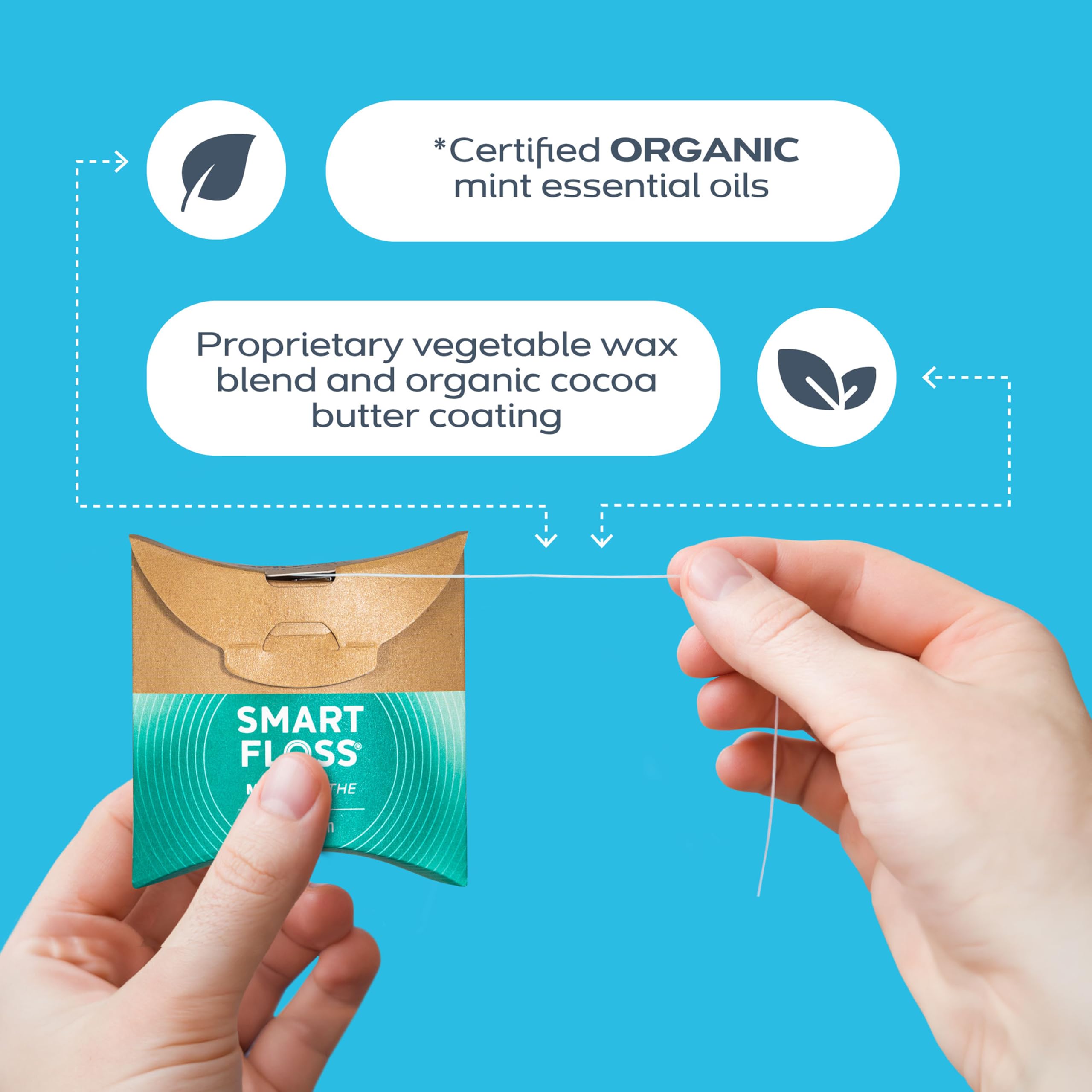 drTung's Smart Floss Mint - Natural Expanding Dental Floss


