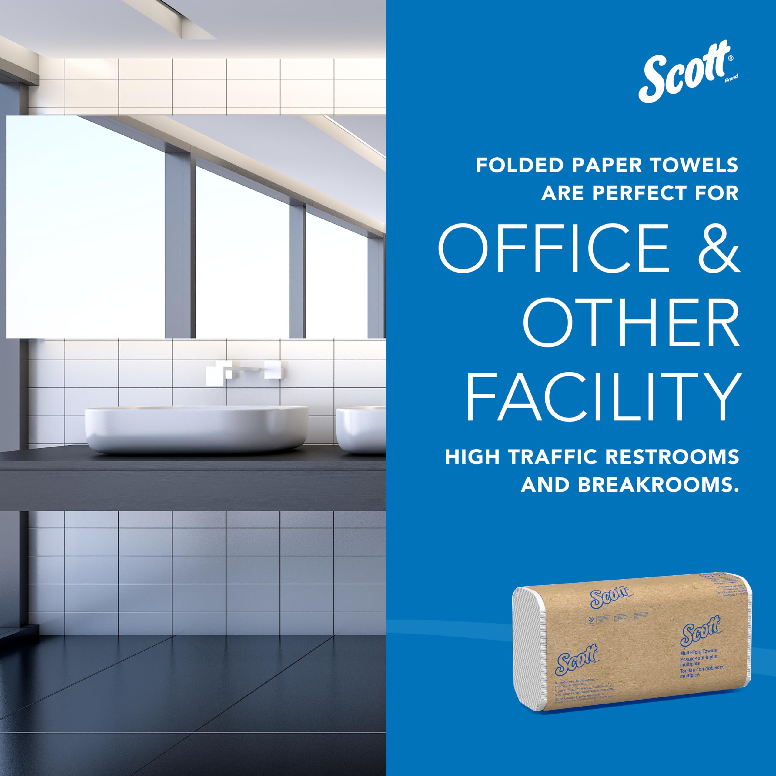 Scott Universal Multifold Paper Towels | Dispenser Compatible

