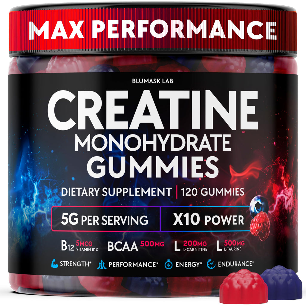 Creatine Monohydrate Gummies with BCAA, L-Carnitine

