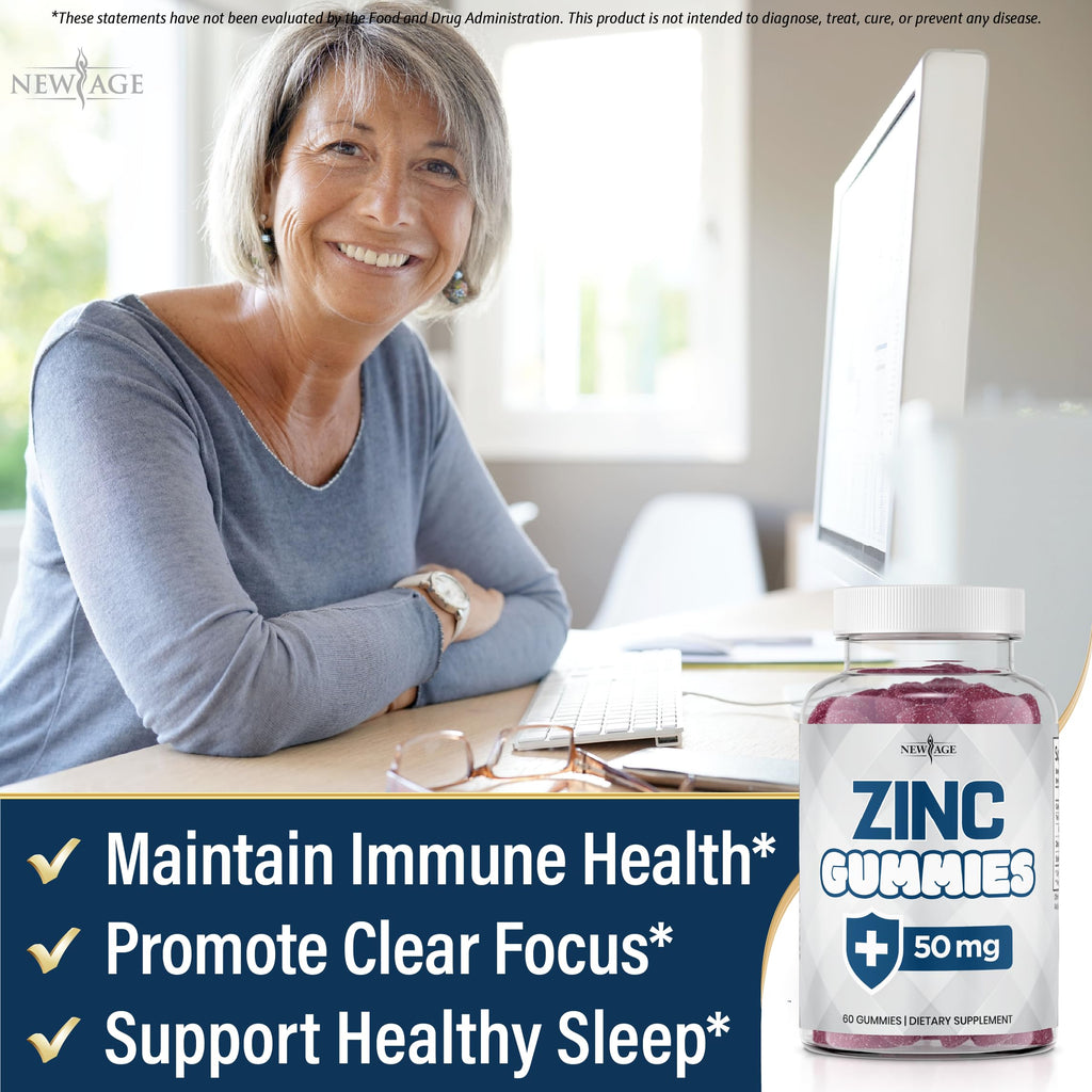 New Age Zinc Gummies for Immune Support | Non-GMO

