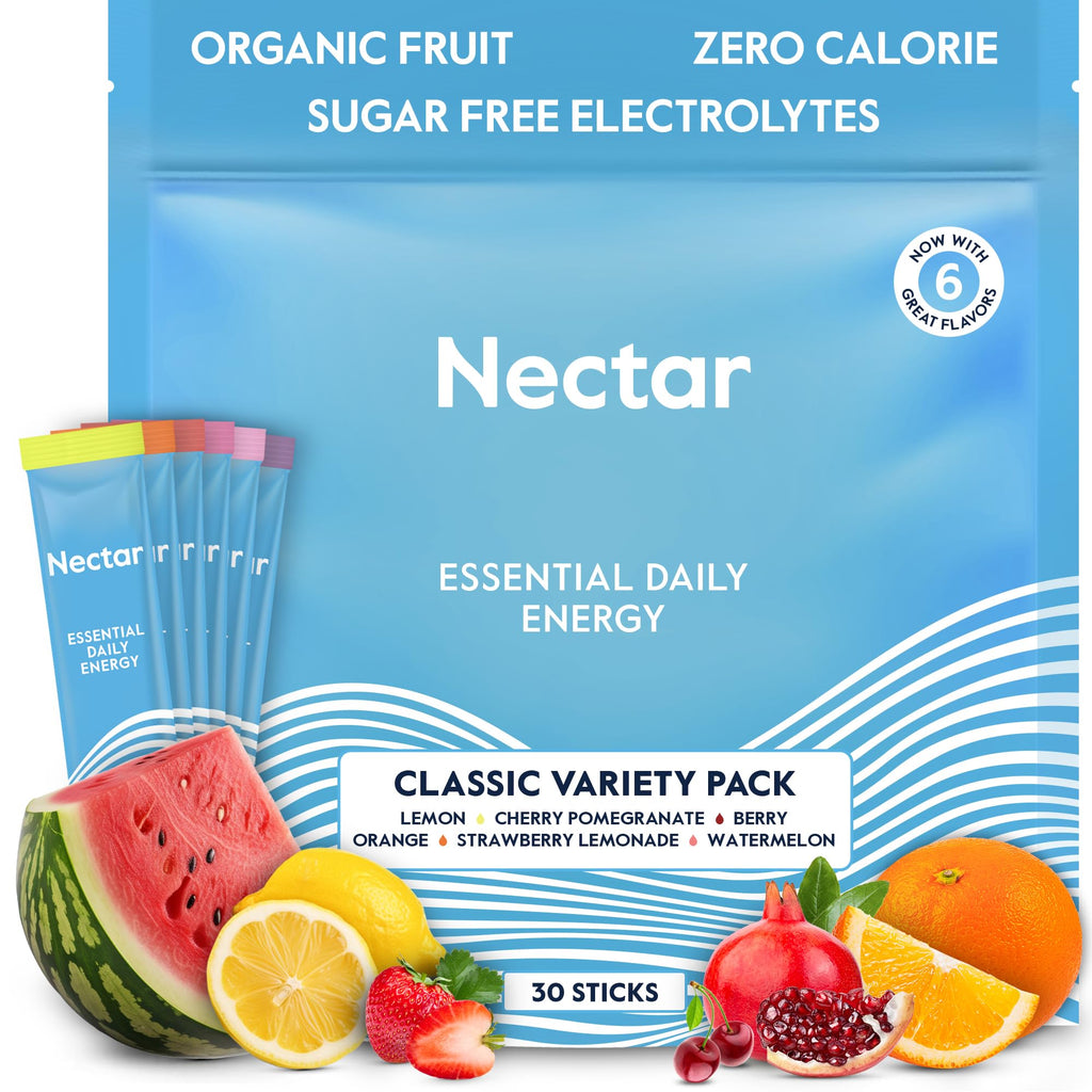 Nectar Organic Caffeine Energy Booster Powder with B12

