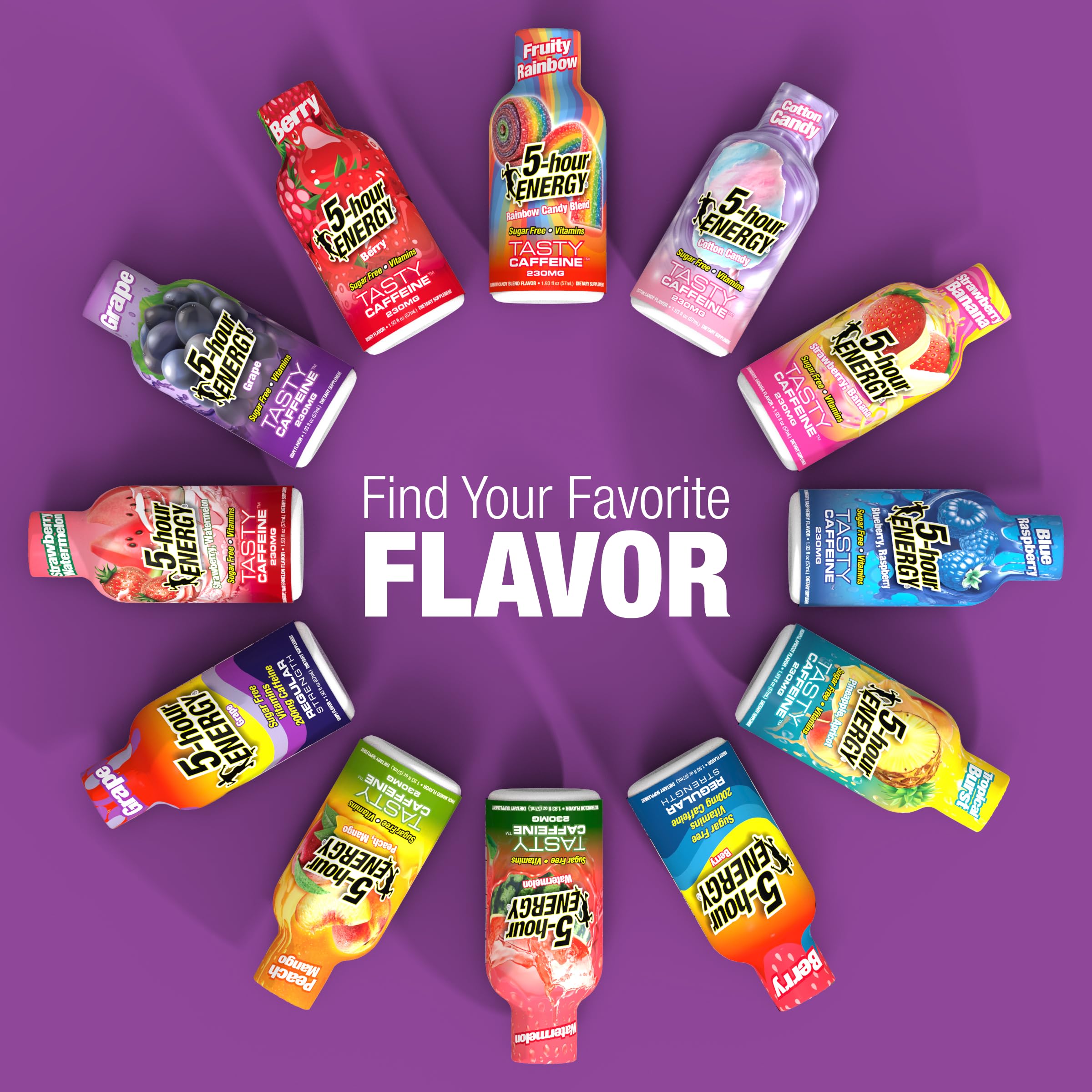 5-hour ENERGY Grape Flavor Energy Shot - Sugar Free

