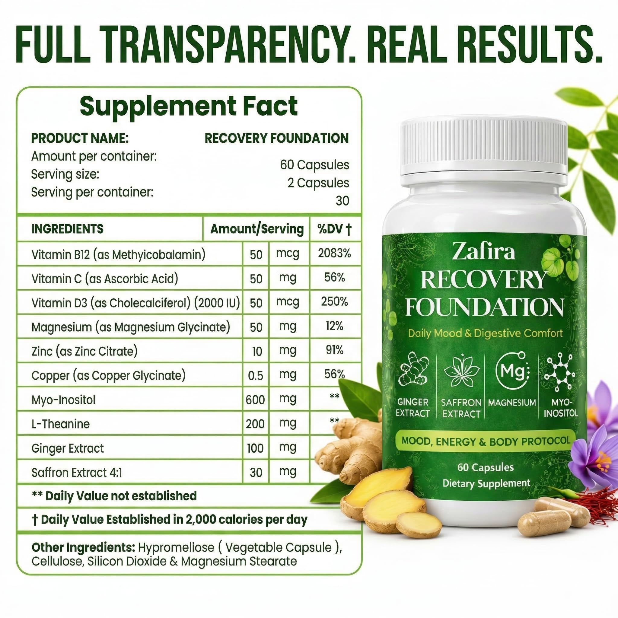 Zafira Recovery Foundation - Mental Clarity & Mood Support

