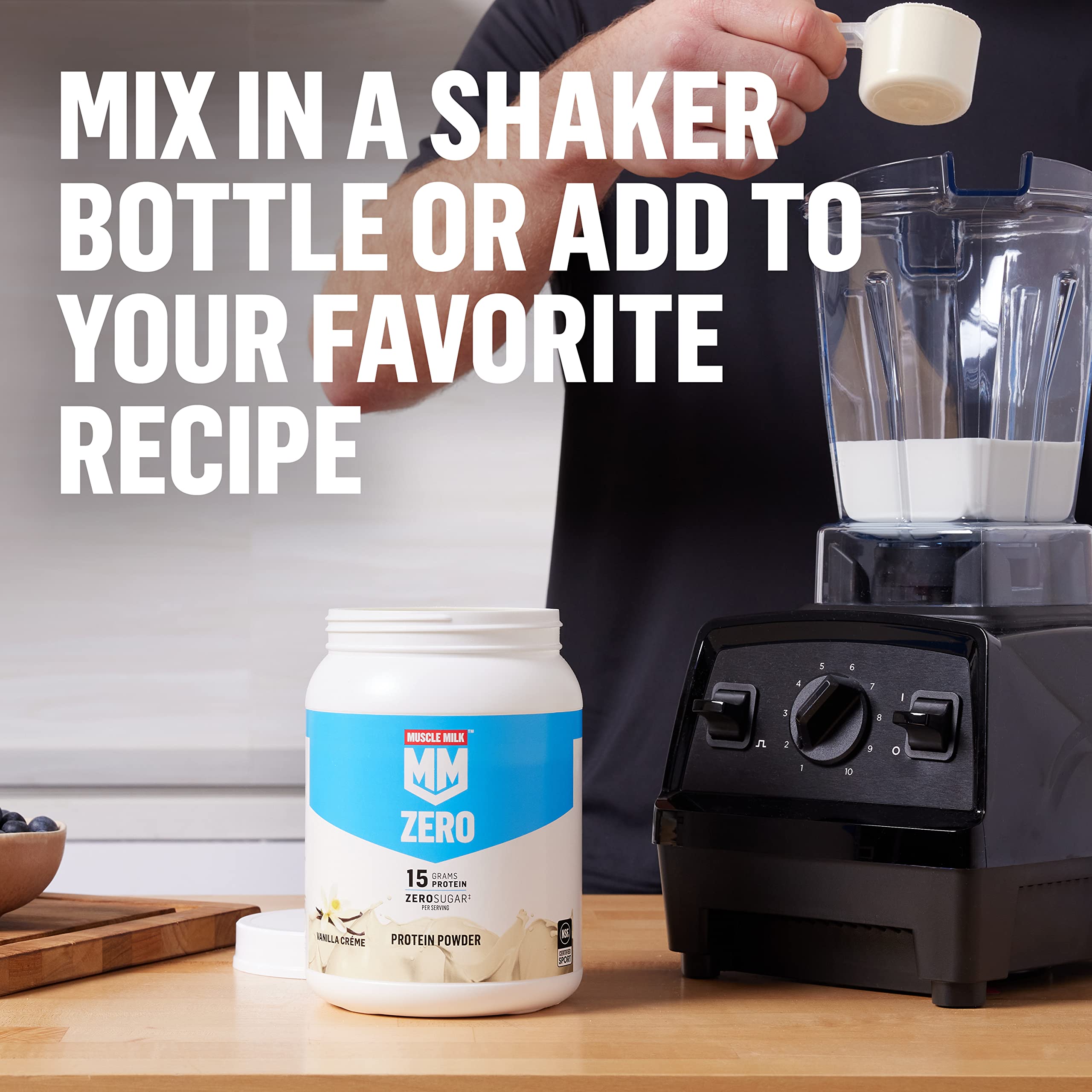 Muscle Milk ZERO Protein Powder – Clean Shake Mix

