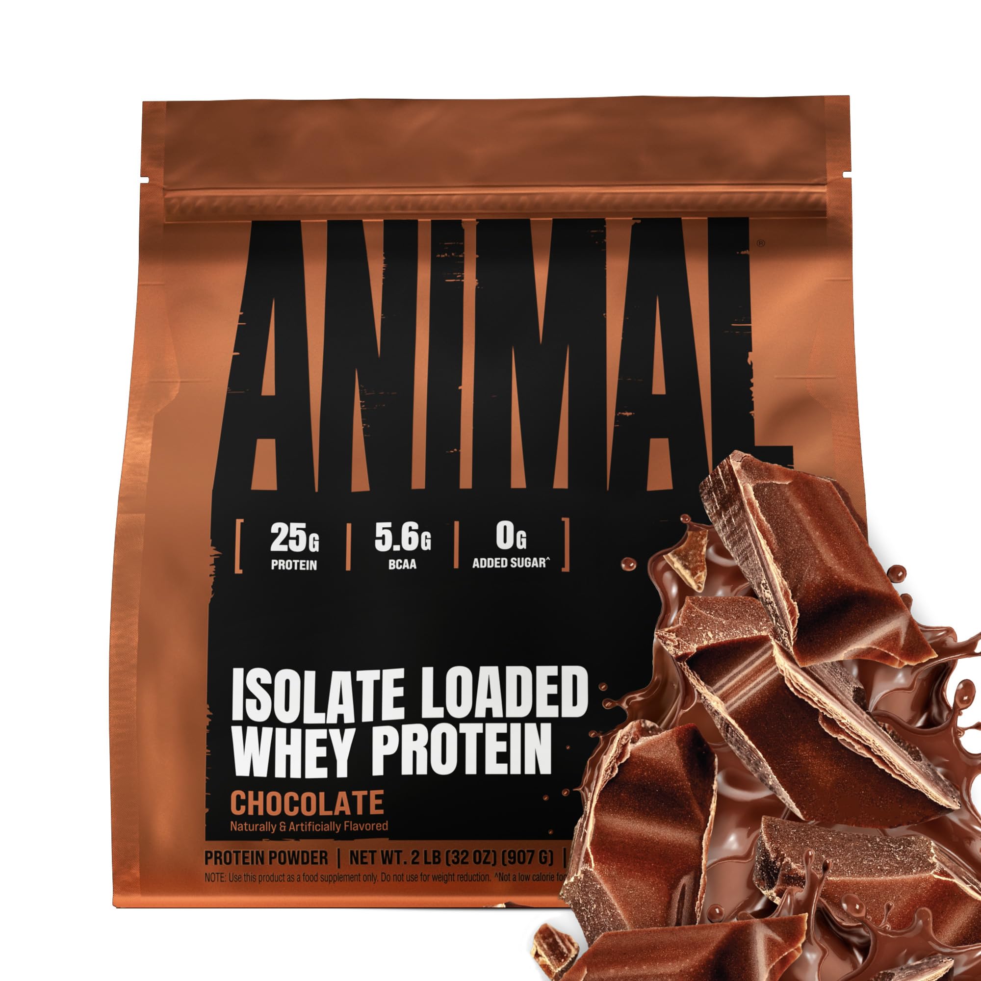 Animal Whey Isolate Protein Powder - 25g Protein, Digestive Enzymes