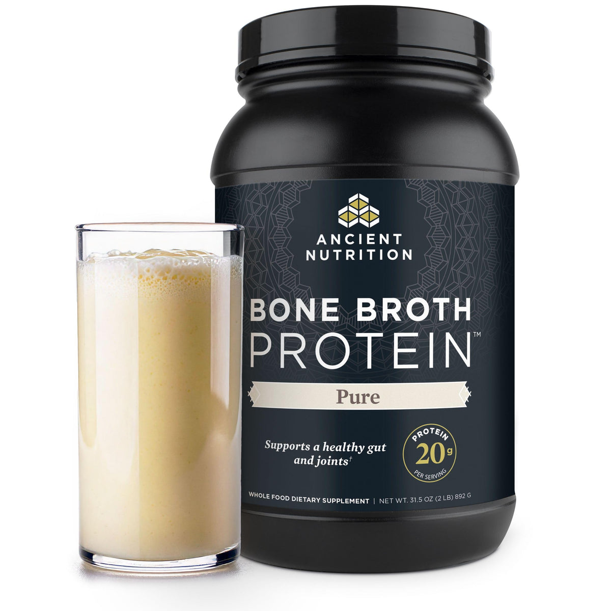 Ancient Nutrition Bone Broth Protein Powder with Hydrolyzed Collagen