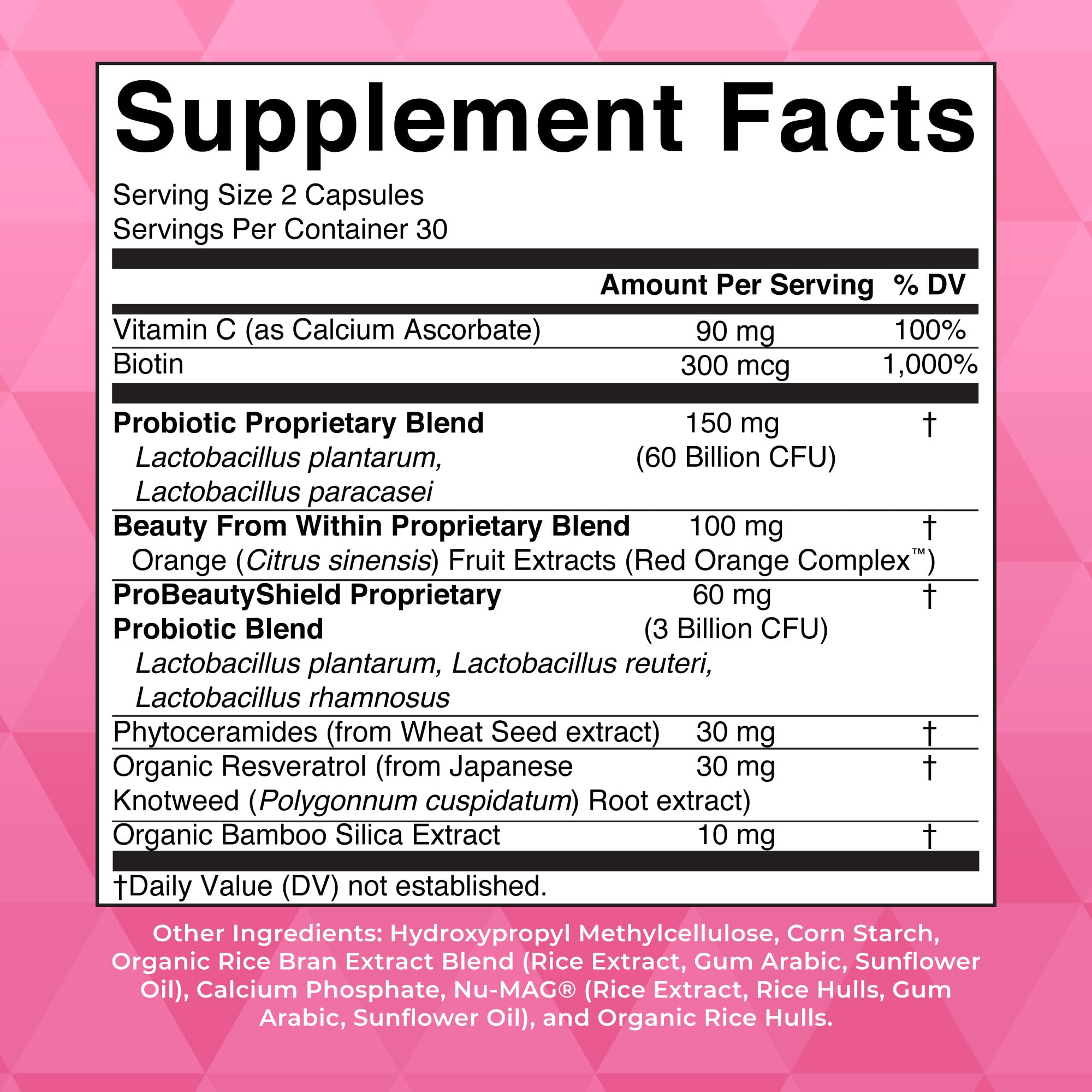 MaryRuth's Probiotic Beauty Capsules with Red Orange Complex

