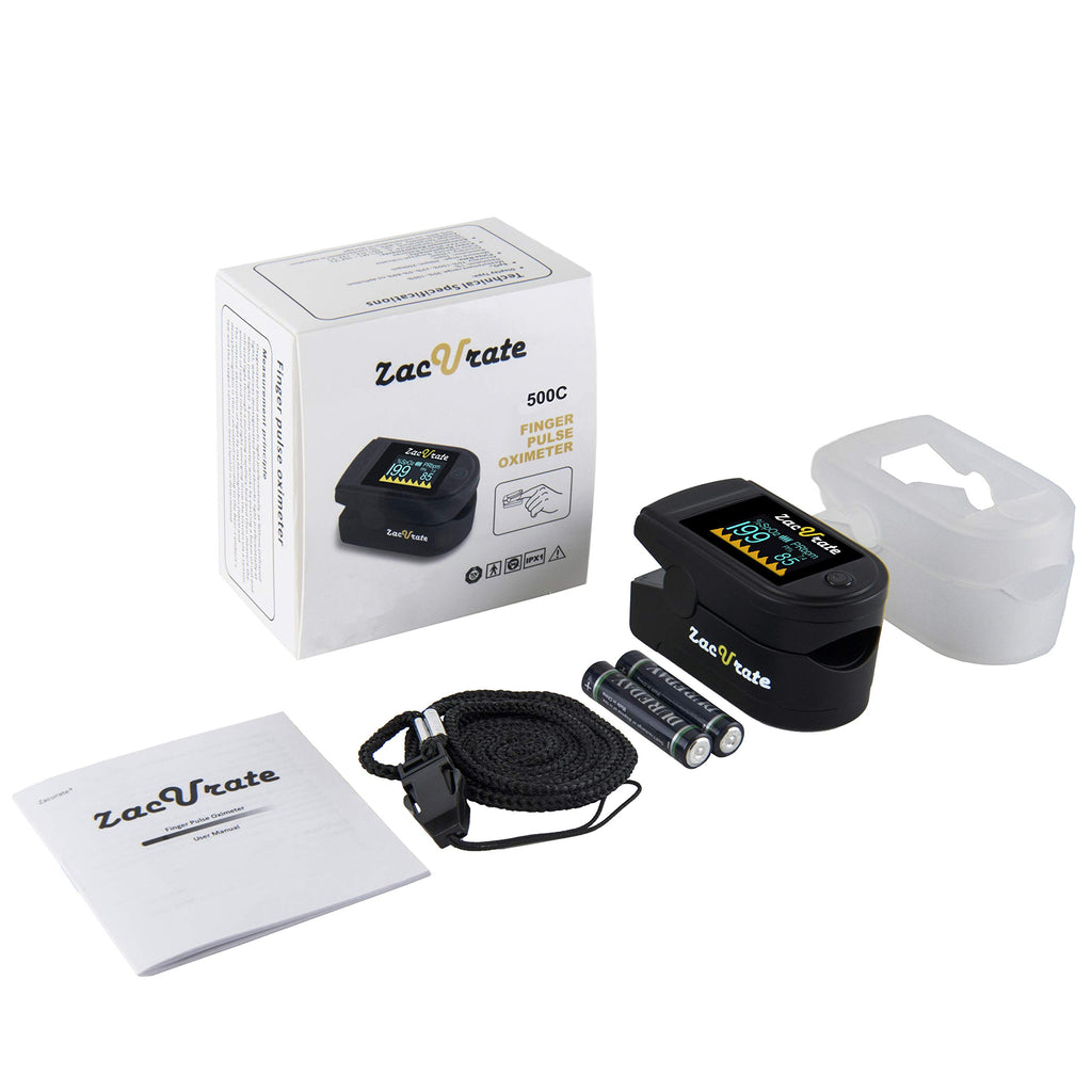 Zacurate Fingertip Pulse Oximeter for SpO2 and Pulse Rate

