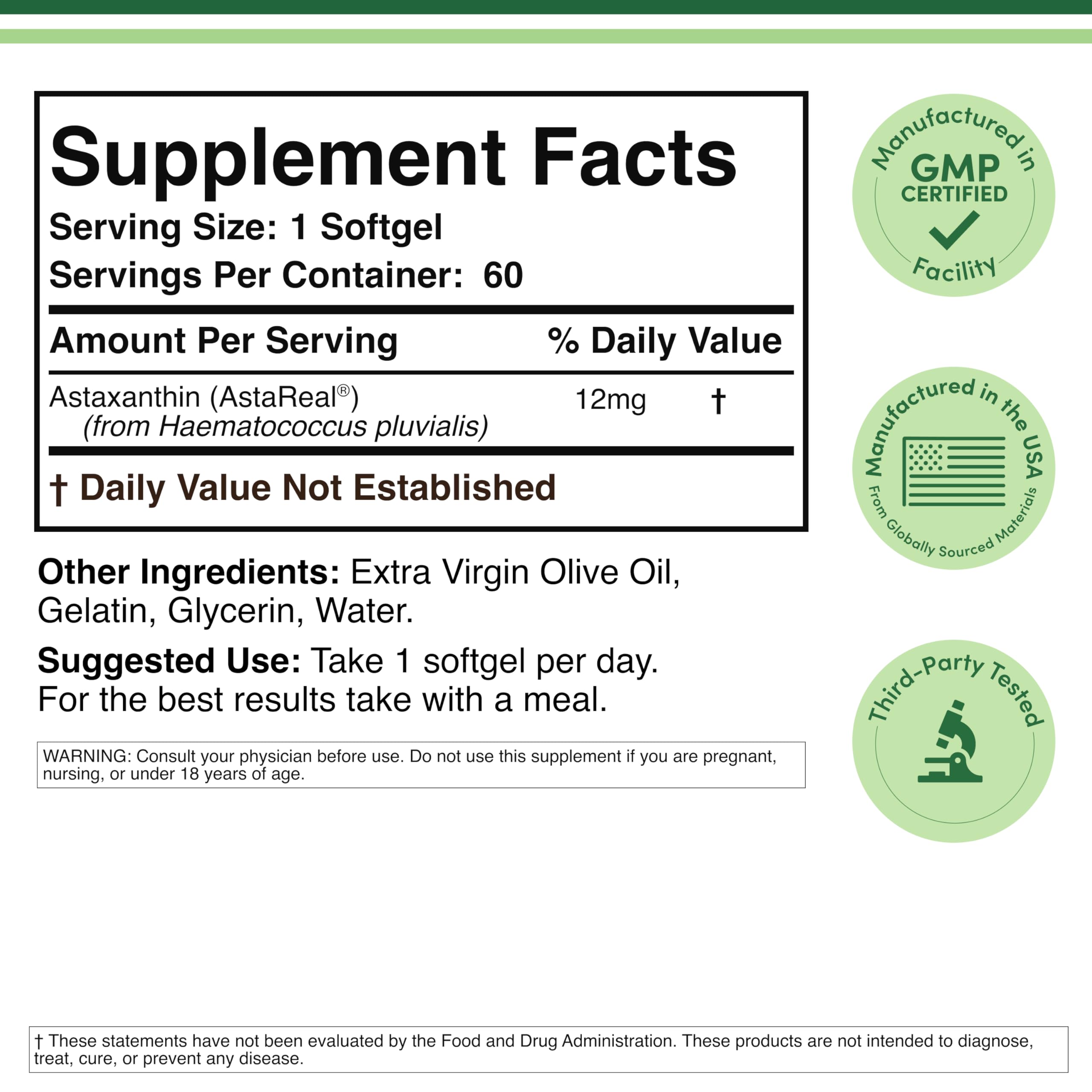 Double Wood Astaxanthin – AstaReal, Clinically Studied

