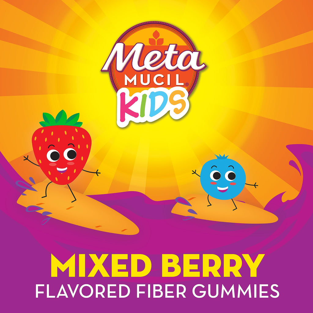 Metamucil Kids Fiber Gummies No Sugar Added | Plant-Based Fiber

