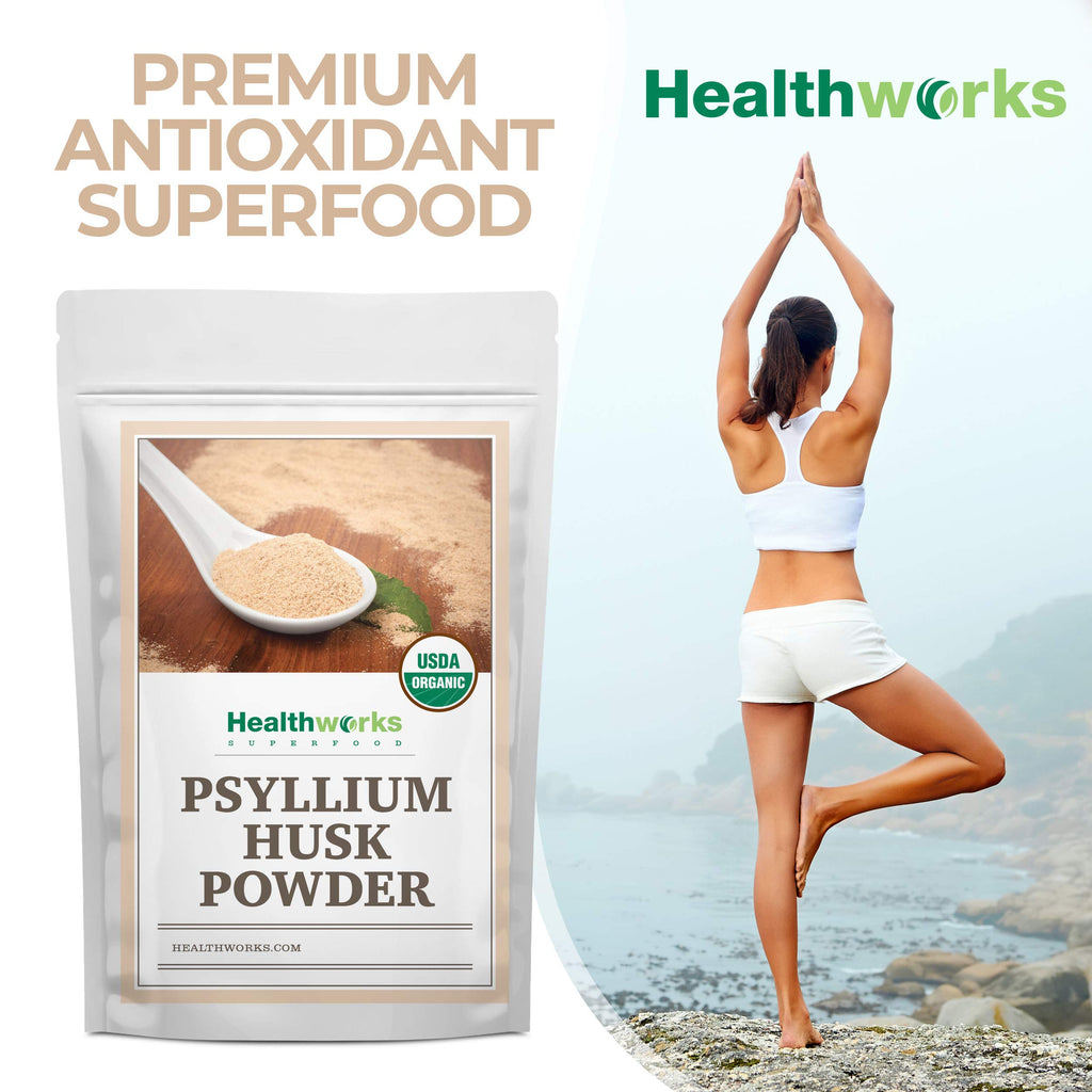 Healthworks Psyllium Husk Powder Organic - Fiber Support

