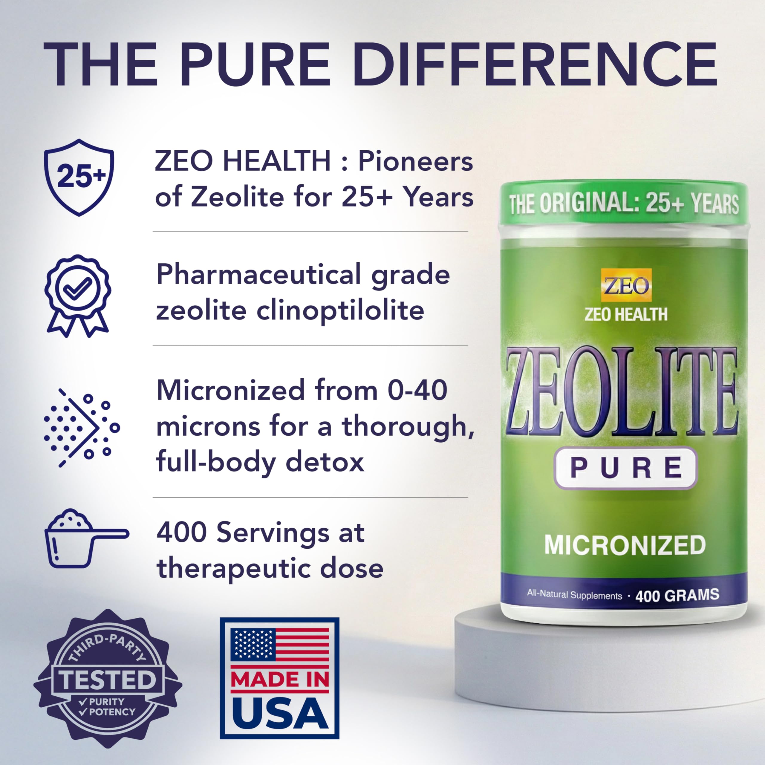 Zeolite Pure Zeolite Powder Detox Supplement

