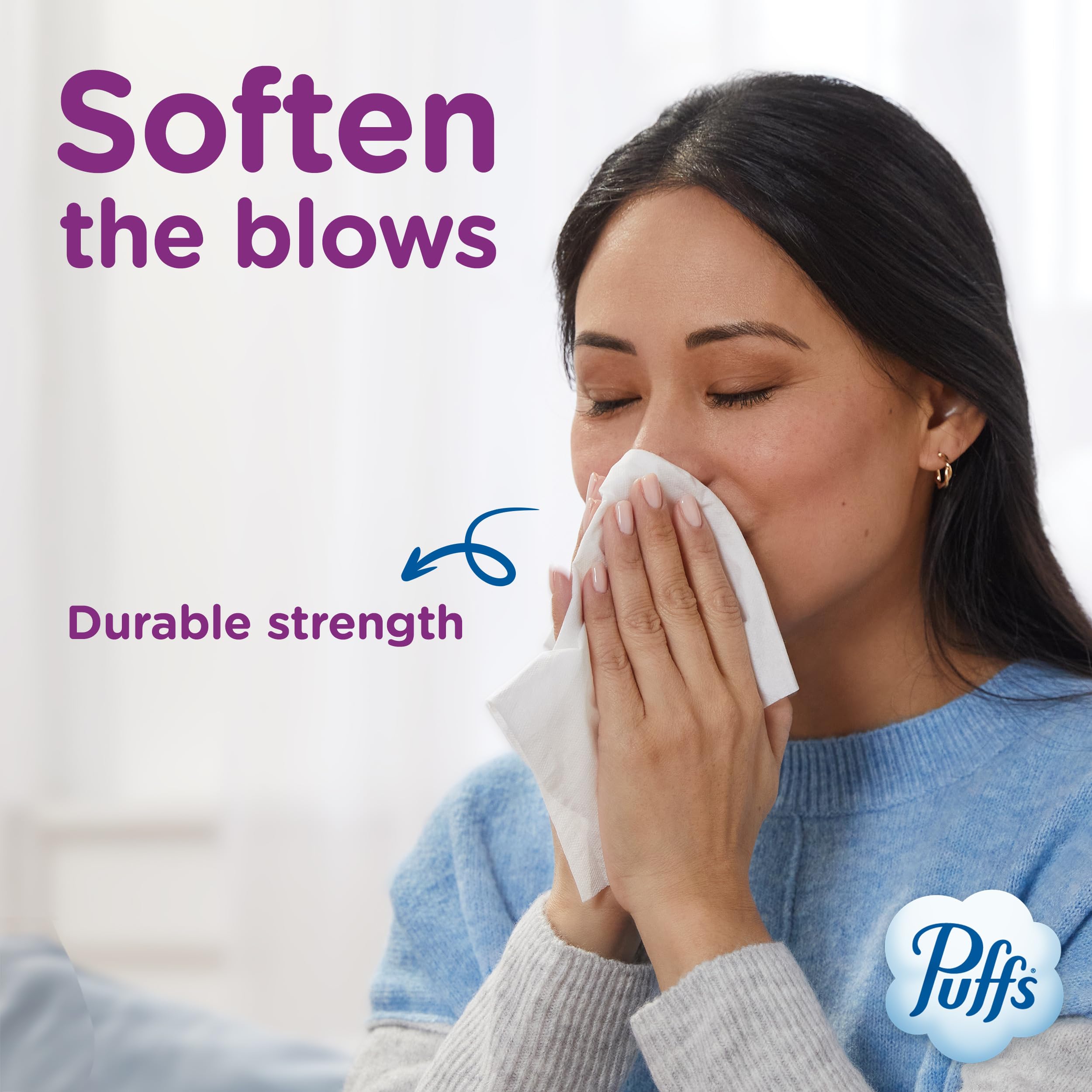 Puffs Ultra Soft Facial Tissues – Gentle Nose Comfort

