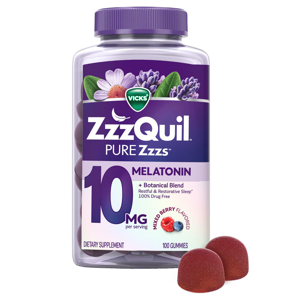 ZzzQuil PURE Zzzs Melatonin Gummies Berry | Chamomile

