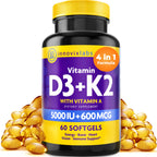 InnovixLabs Vitamin D3 K2 MK4 MK7 for Bone Health

