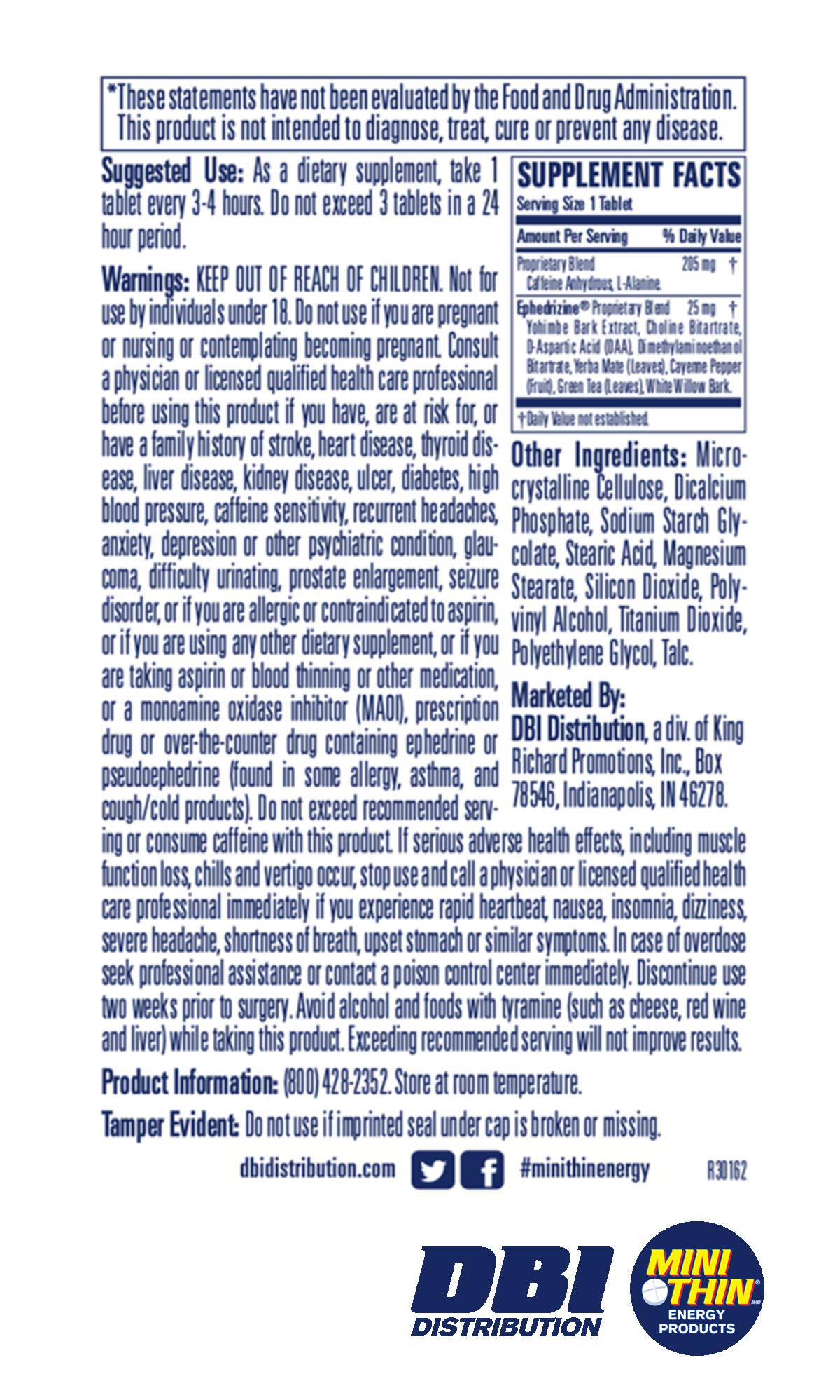 DBI Distribution Dietary Supplement Daily Support

