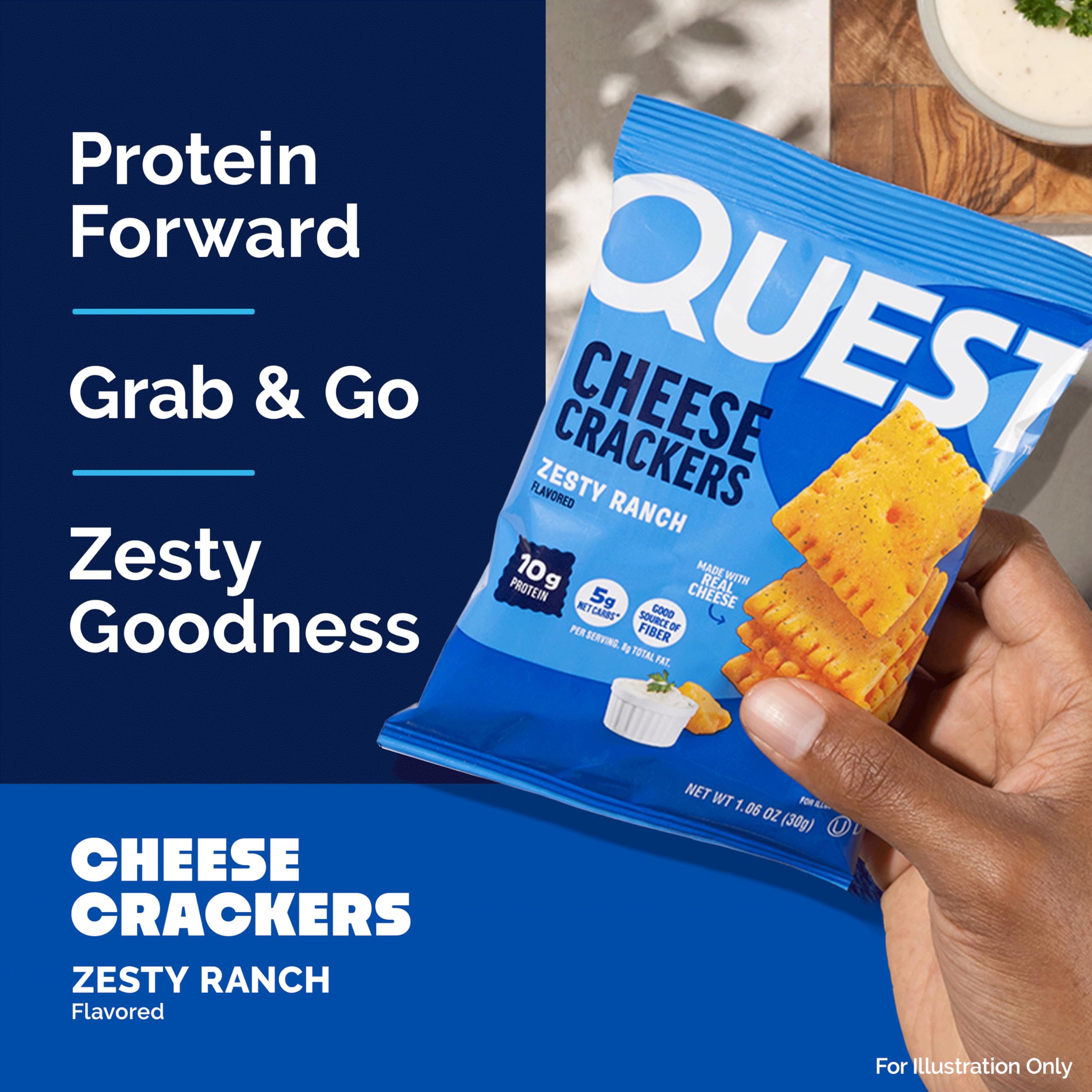 Quest Cheese Crackers Protein Snack

