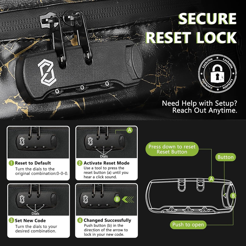 OZCHIN Smell Proof Bag with Lock - Odorless Organizer Case

