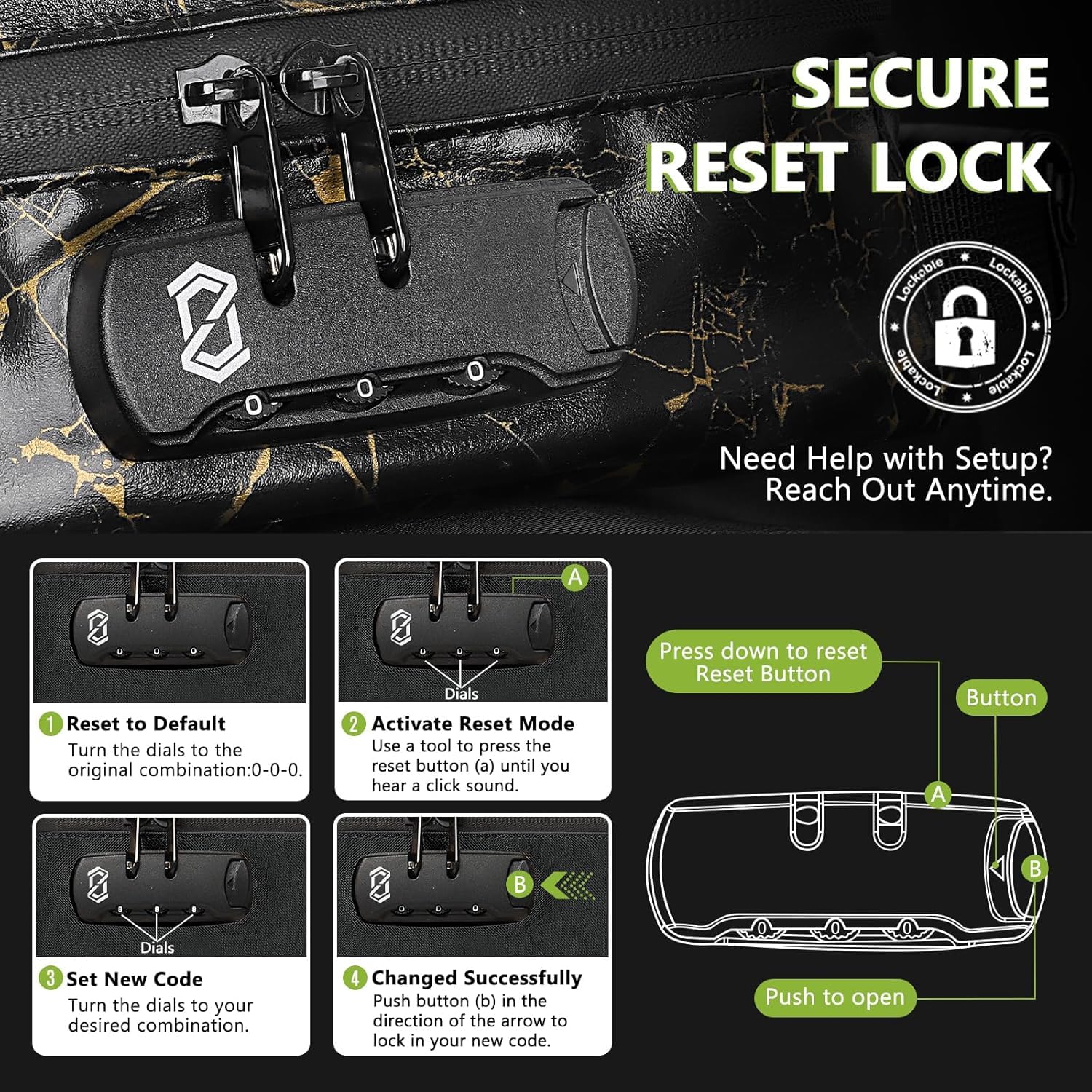 OZCHIN Smell Proof Bag with Lock - Odorless Organizer Case

