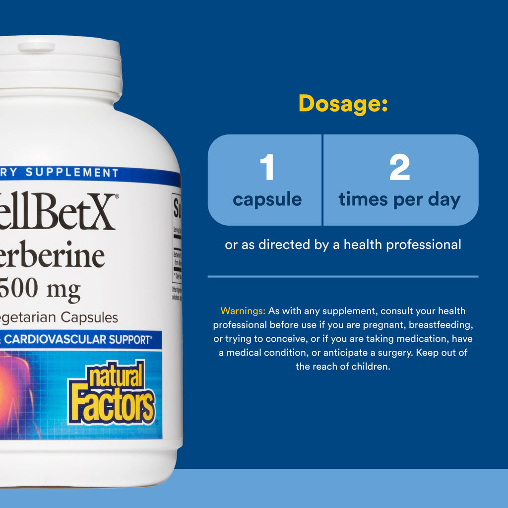 Berberine by Natural Factors WellBetX for Metabolic Health

