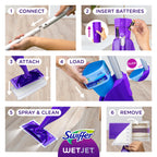 Swiffer WetJet Hardwood and Floor Spray Mop Starter Set

