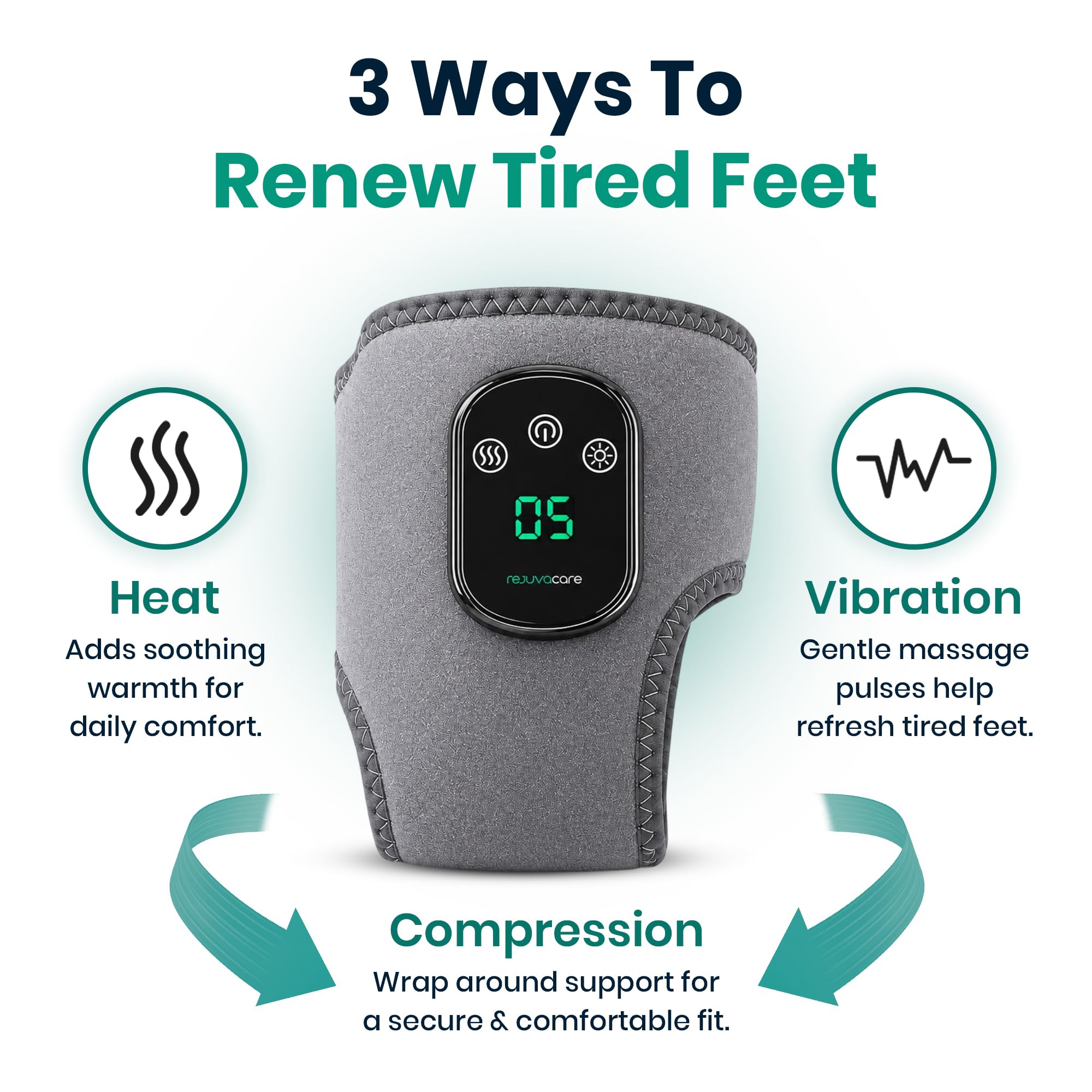 Rejuvacare Foot Massager for Home Use | Foot & Ankle Relief

