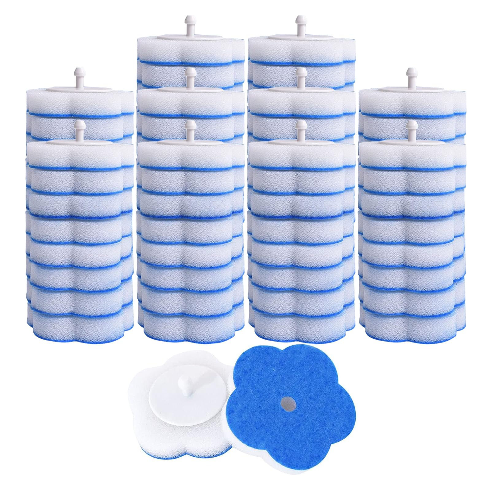 Topo Bear Toilet Cleaning System with Holder and Replaceable Heads