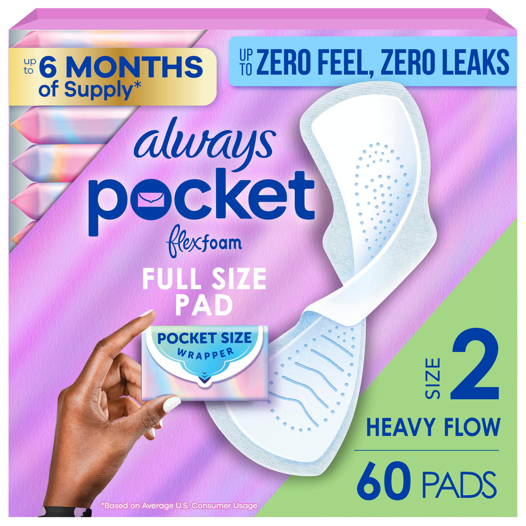 Always Feminine Pads Pocket FlexFoam with Wings

