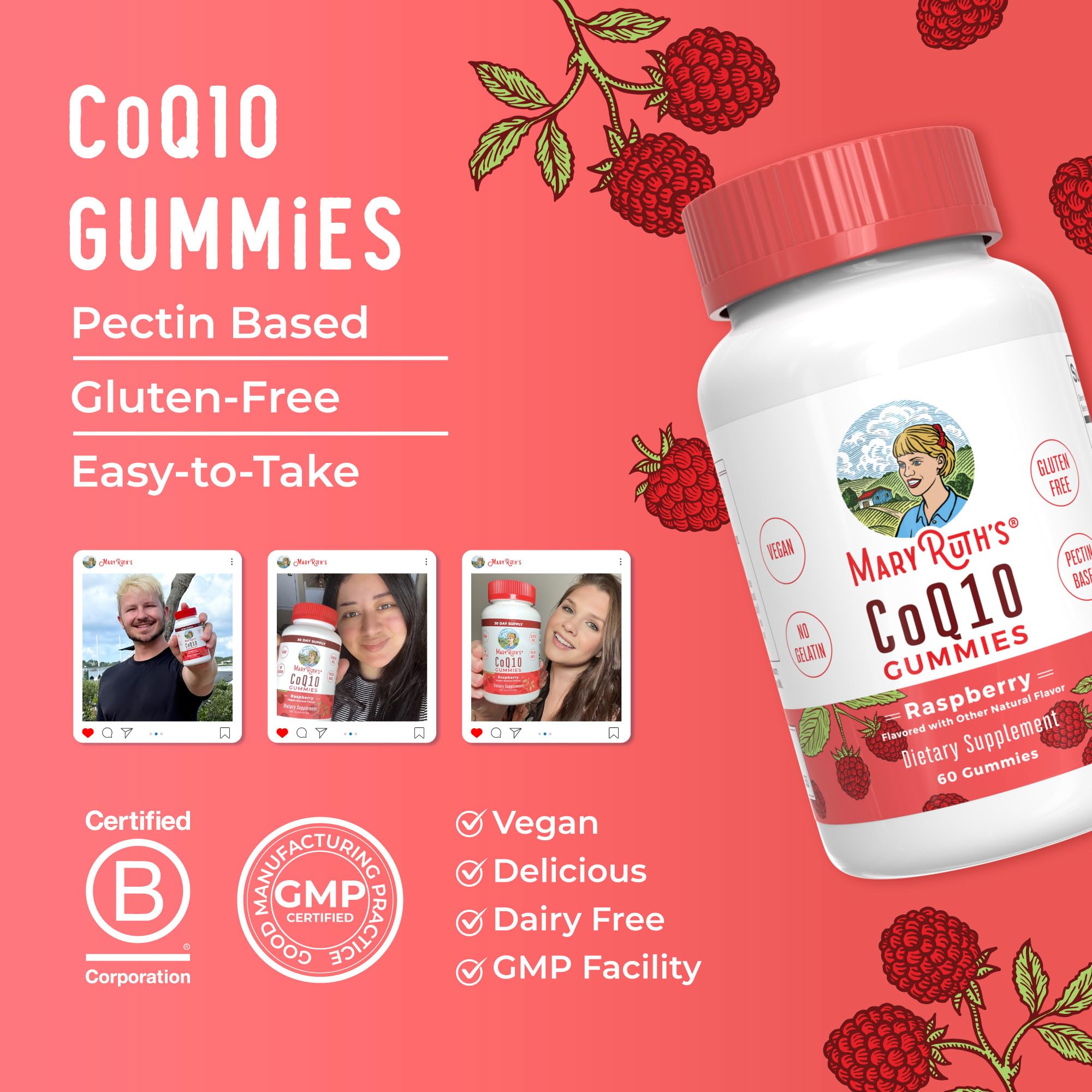 MaryRuth Organics CoQ10 Gummies | Heart Health Support

