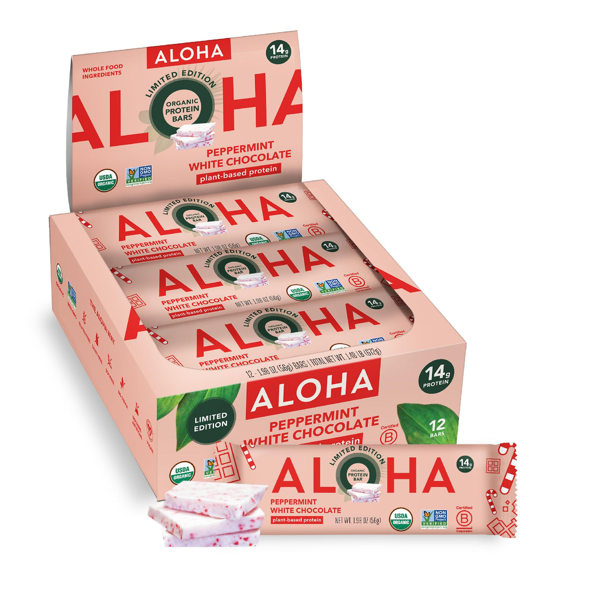 ALOHA Organic Plant Based Protein Bars