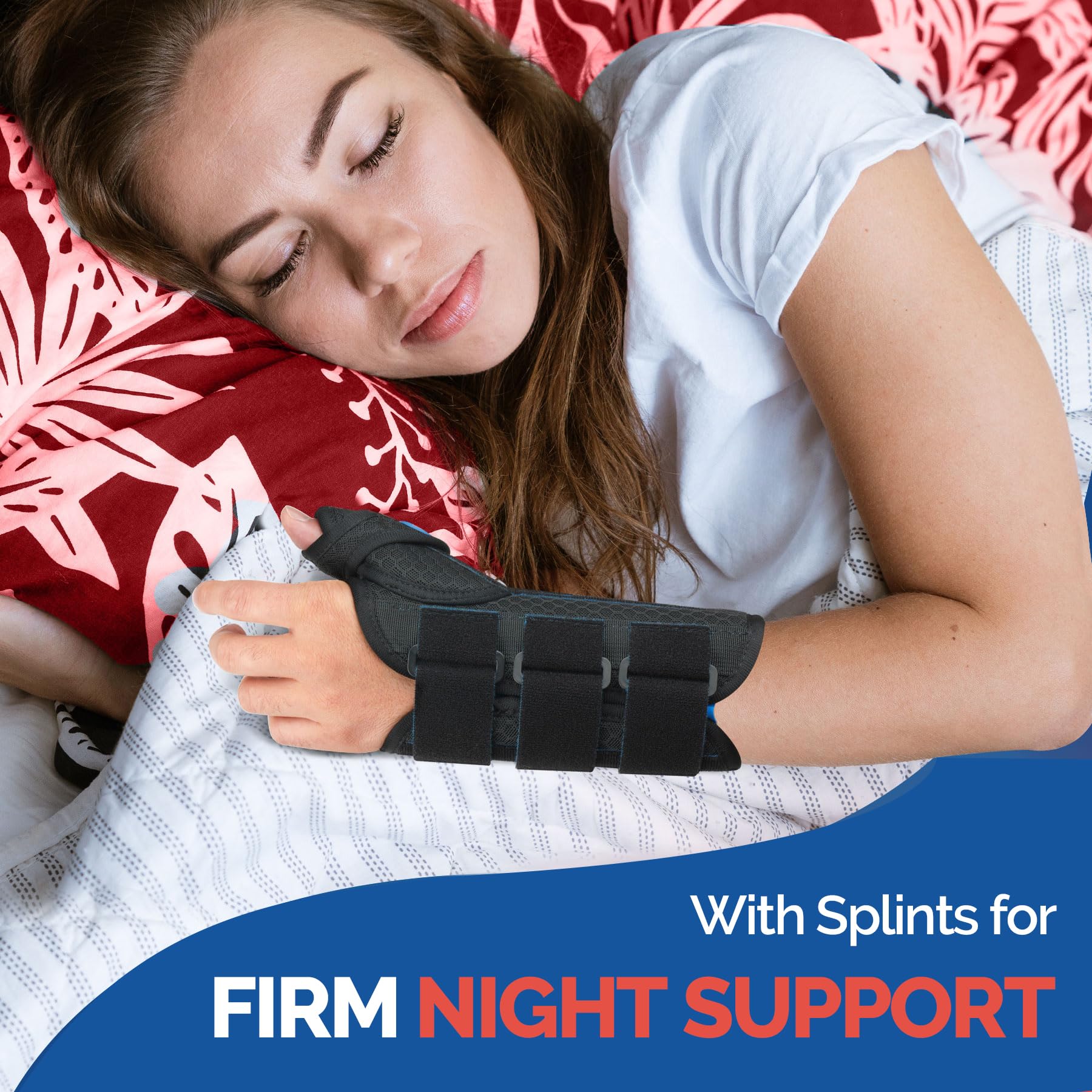 FEATOL Thumb Spica Splint for Carpal Tunnel & De Quervain

