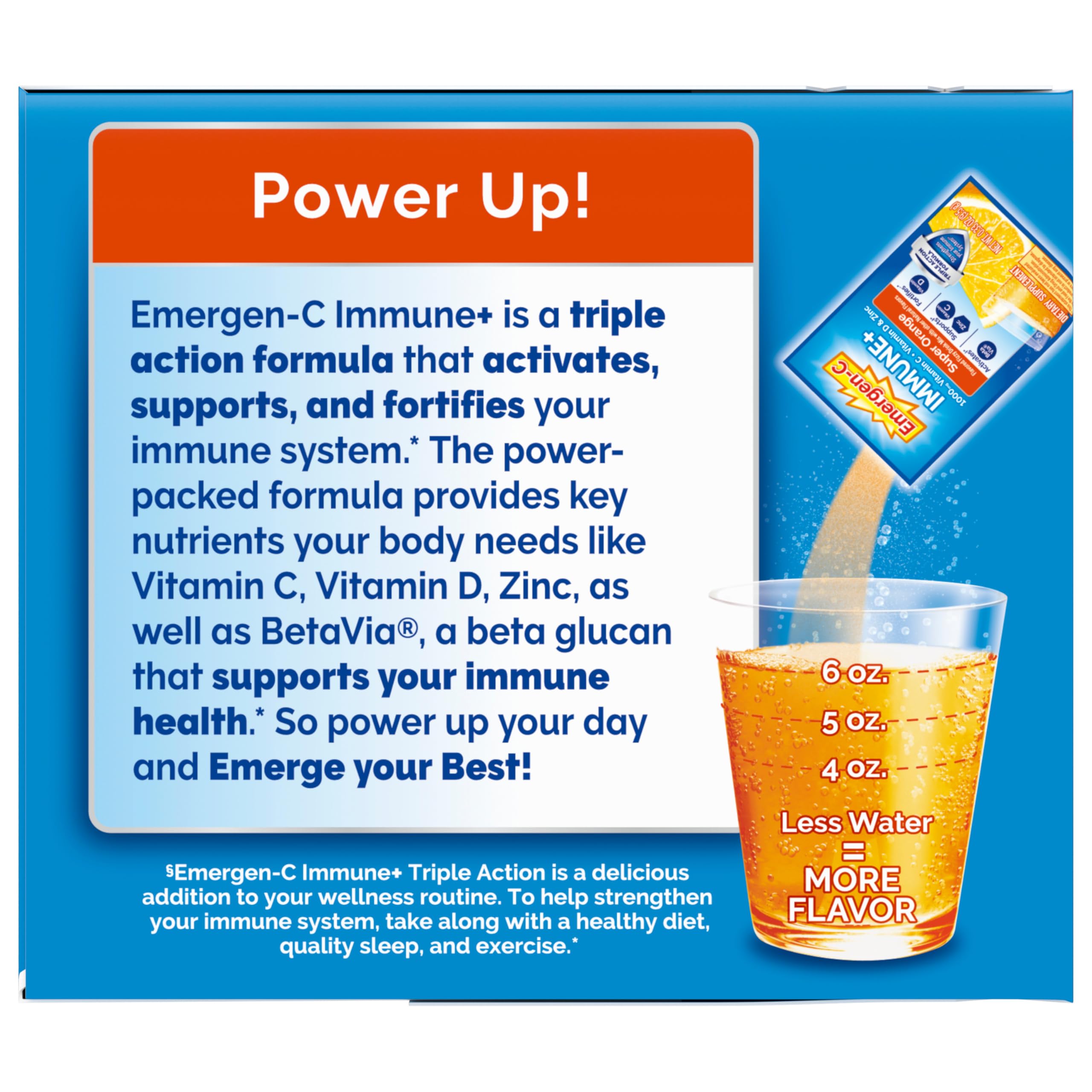 Emergen-C Immune+ Triple Action Immune Powder | BetaVia

