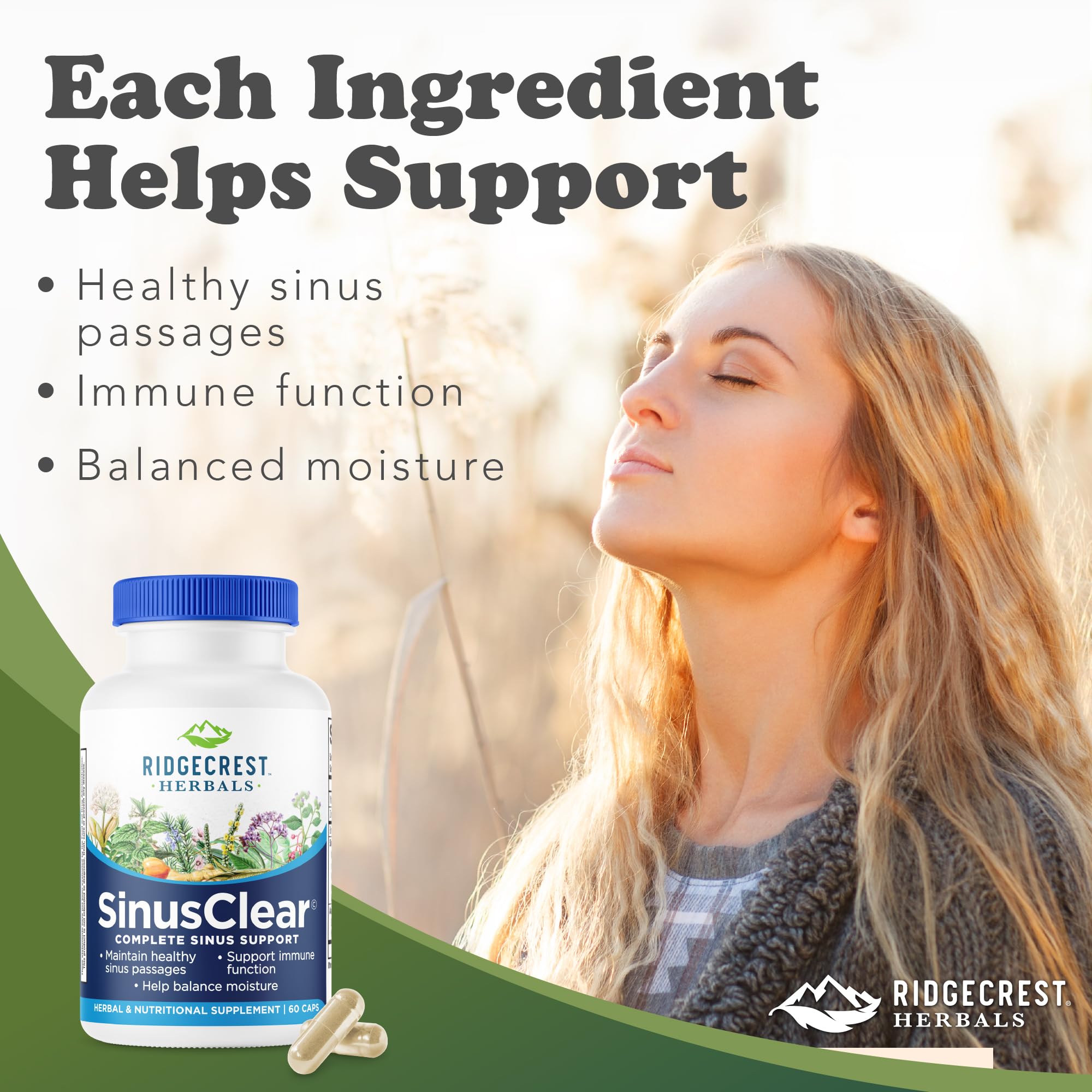 RidgeCrest SinusClear Herbal Sinus Support

