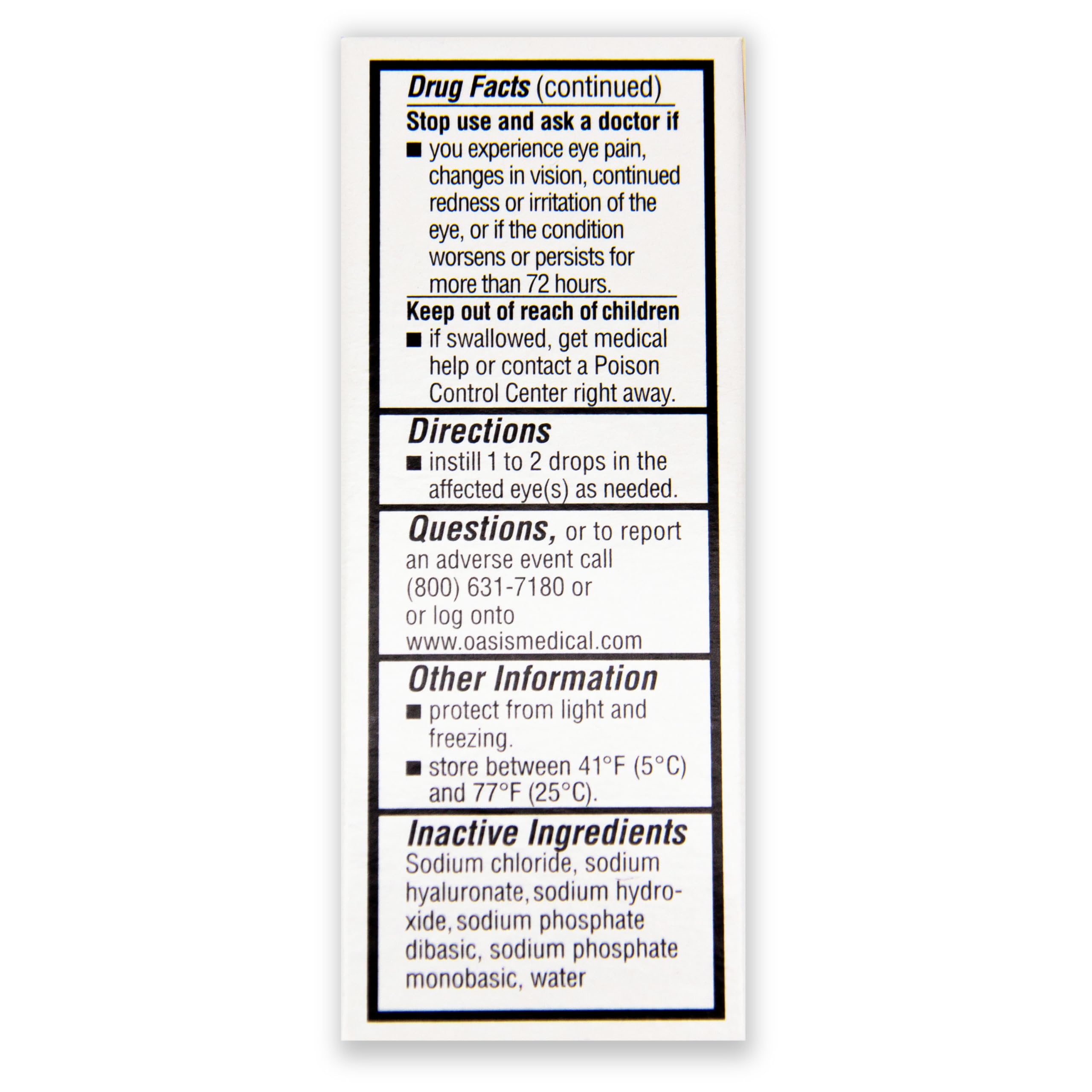 Oasis TEARS Eye Drops PF Plus Preservative-Free

