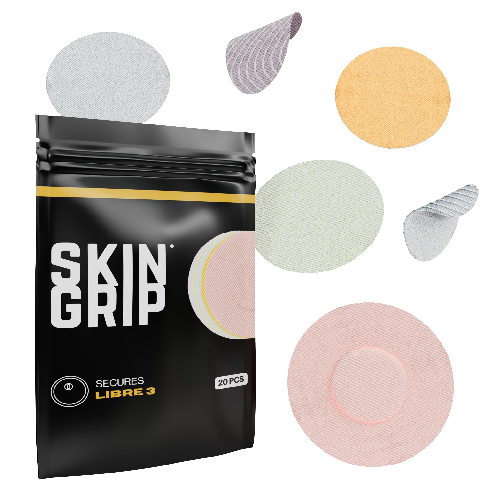 Skin Grip CGM Sensor Covers - Waterproof Adhesive Patches